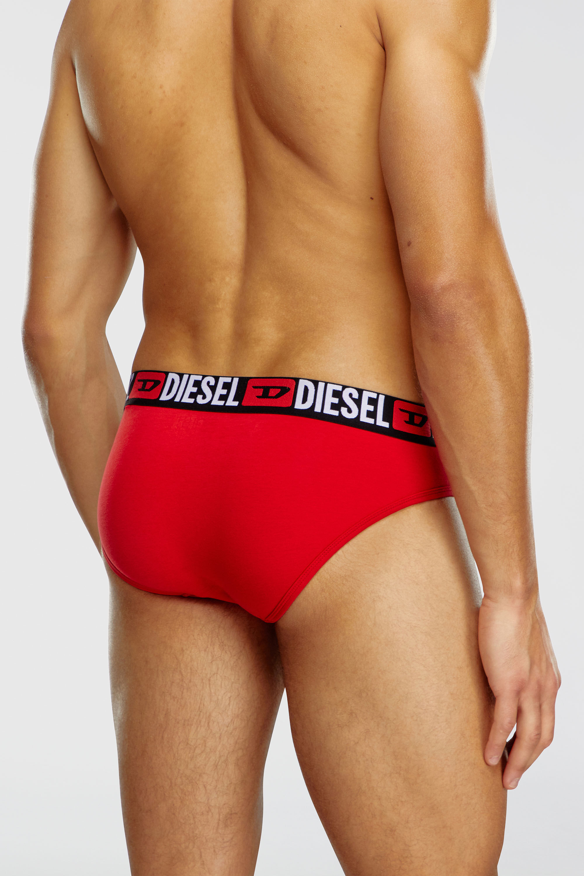 Diesel - UMBR-ANDRETHREEPACK, Paquete de tres calzoncillos de slip de color liso Hombre in Multicolor - 4