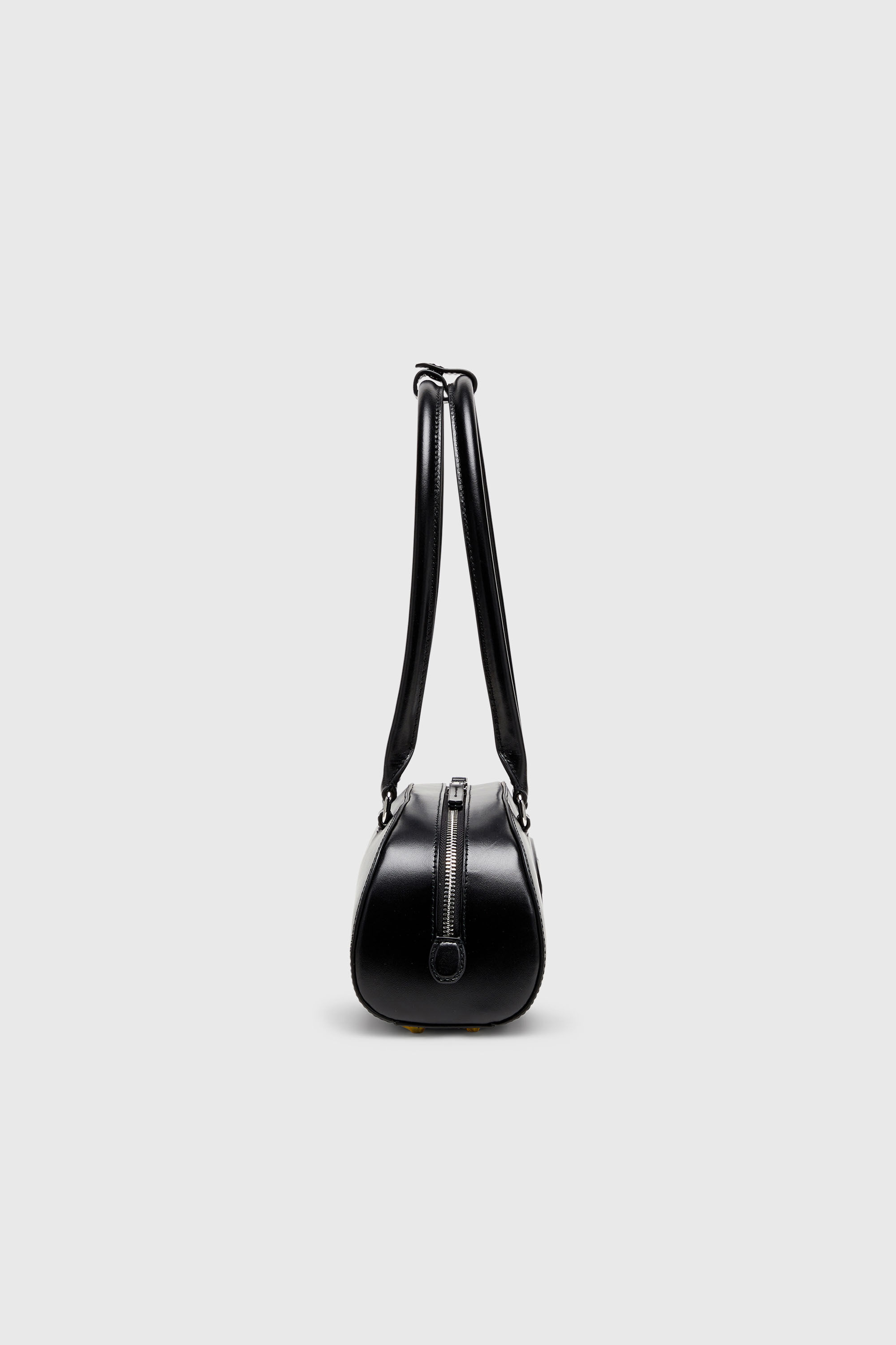 Diesel - 1DR DOME SHOULDER EW, 1DR Dome - Bolso bowling alargado en piel Mujer in Negro - 4