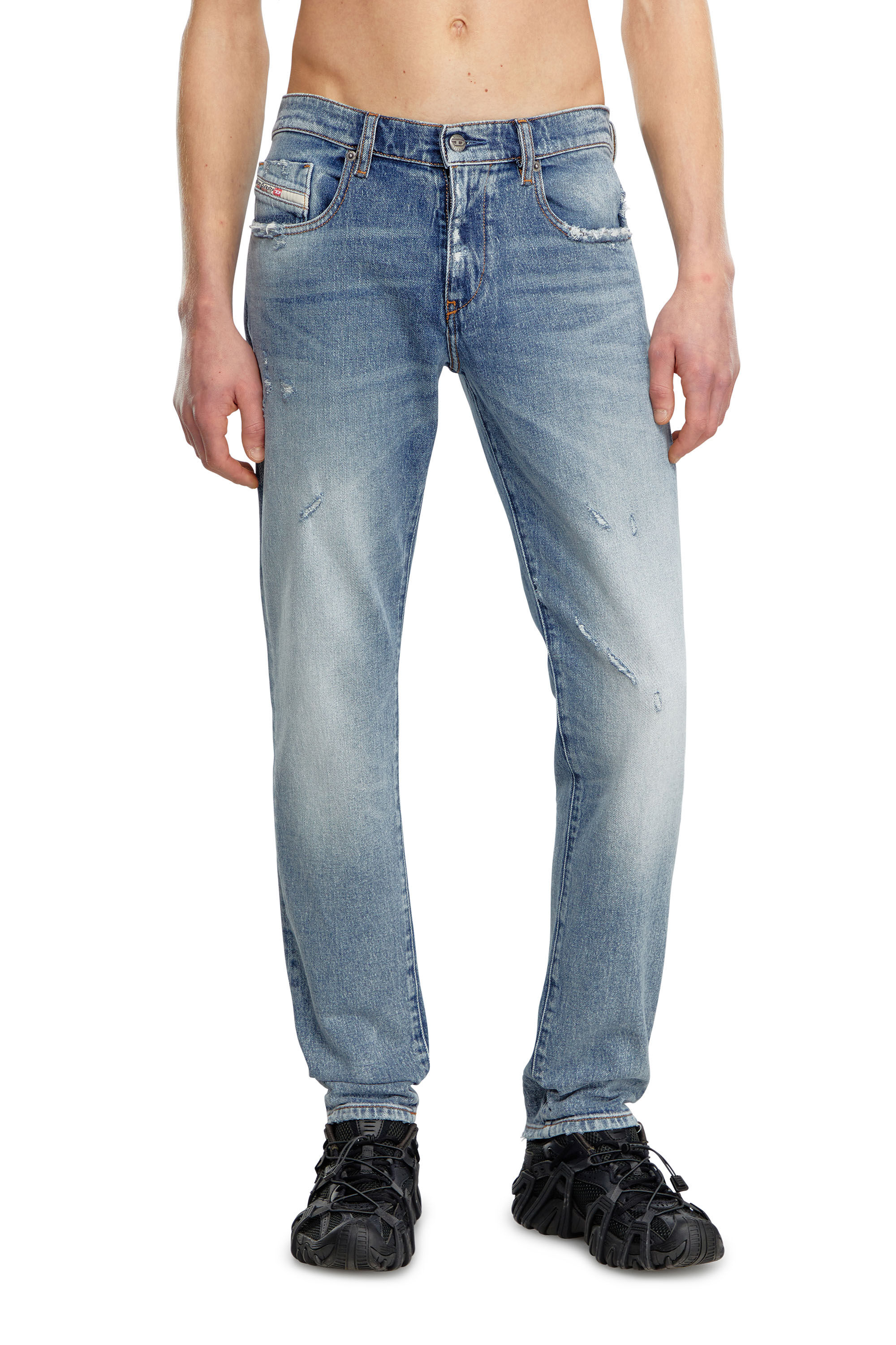 Diesel - Slim Jeans 2019 D-Strukt 09J57, Azul medio - Image 3