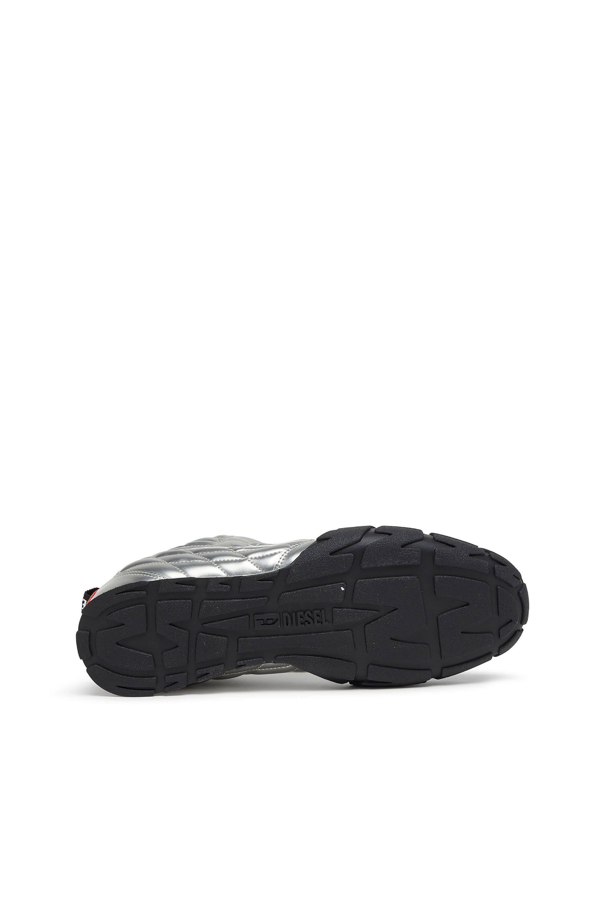 Diesel - S-PAGODHA LOW, S-Pagodha-Zapatillas metalizadas acolchadas Hombre in Plateado - 5