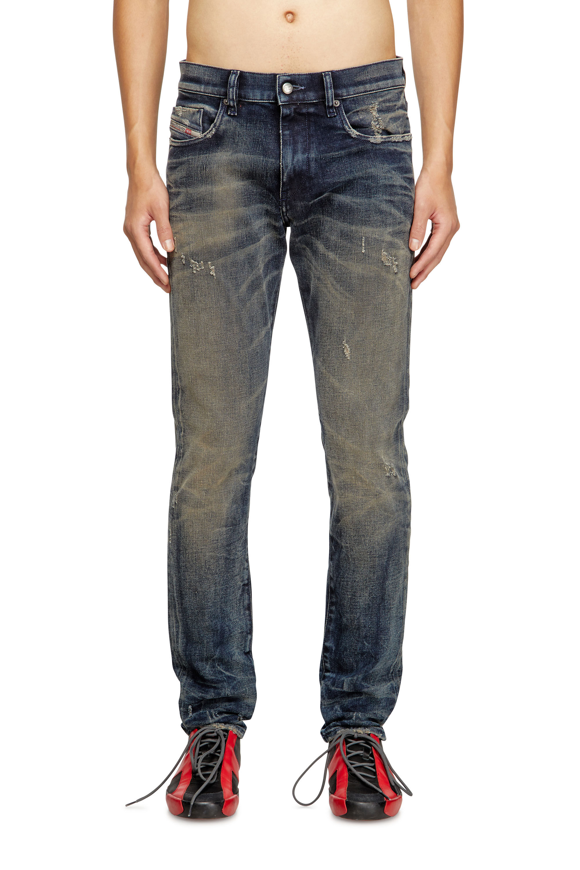 Diesel - Slim Jeans 2019 D-Strukt 09M46 Hombre, Azul Oscuro - 3