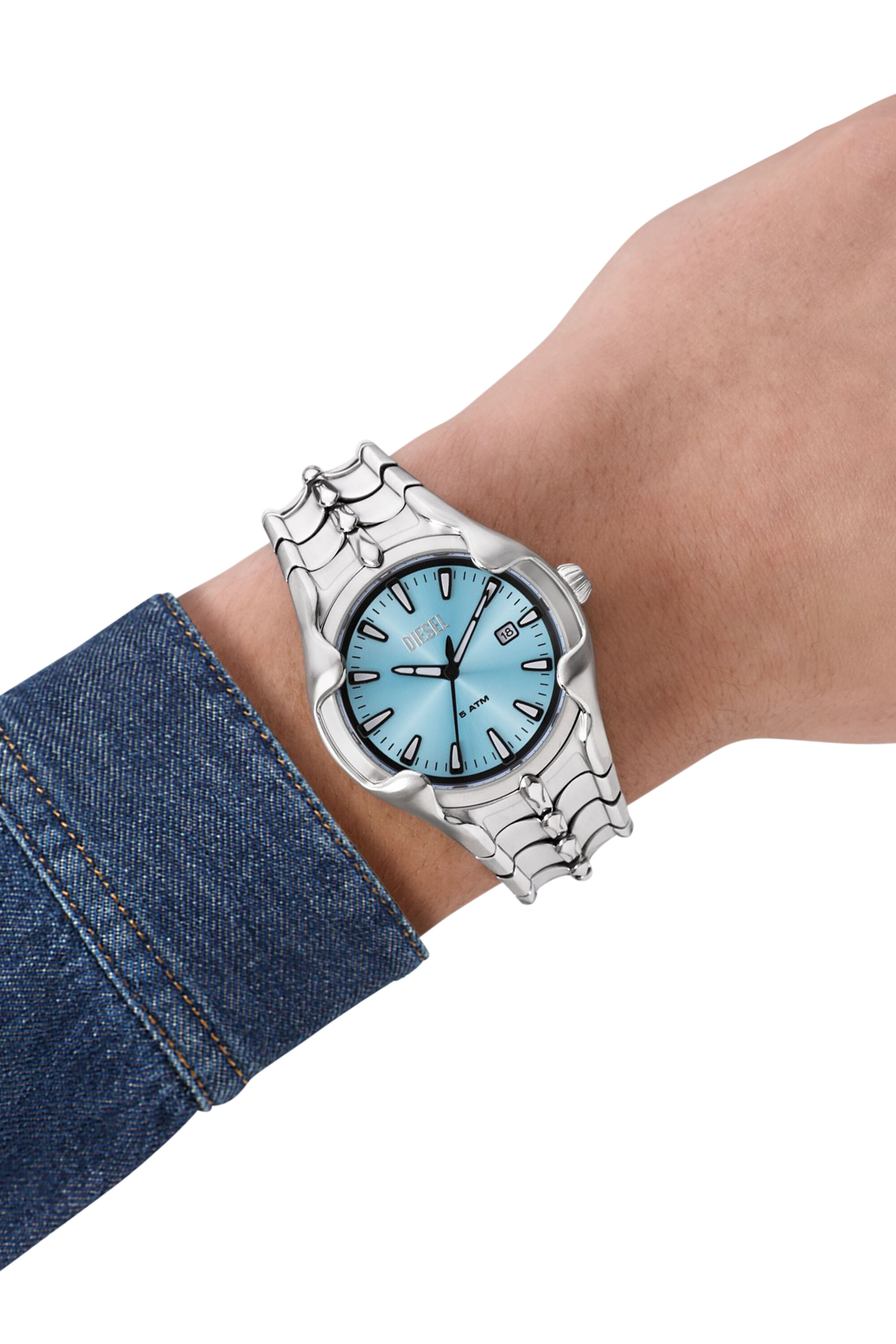 Reloj plateado hombre hot sale