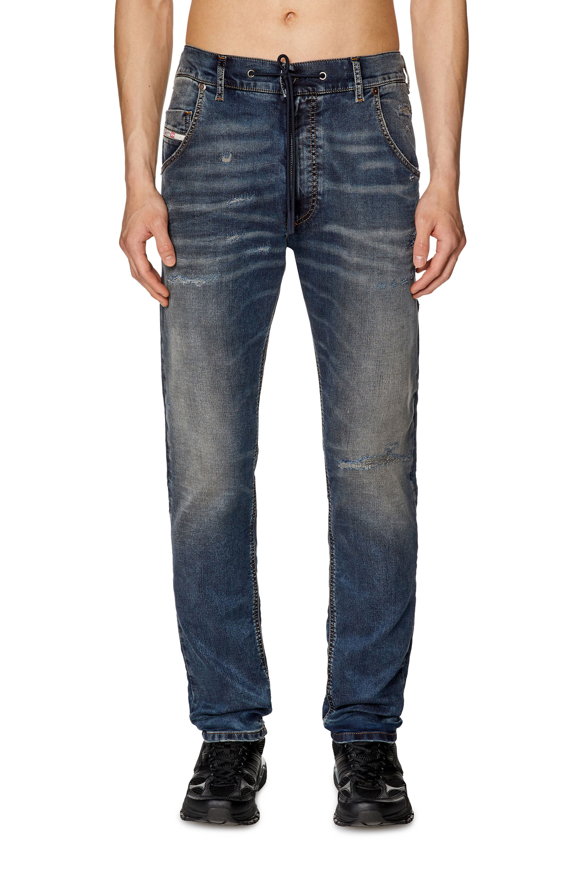 Diesel - Tapered 2030 D-Krooley Joggjeans® E9H98, Azul Oscuro - Image 3