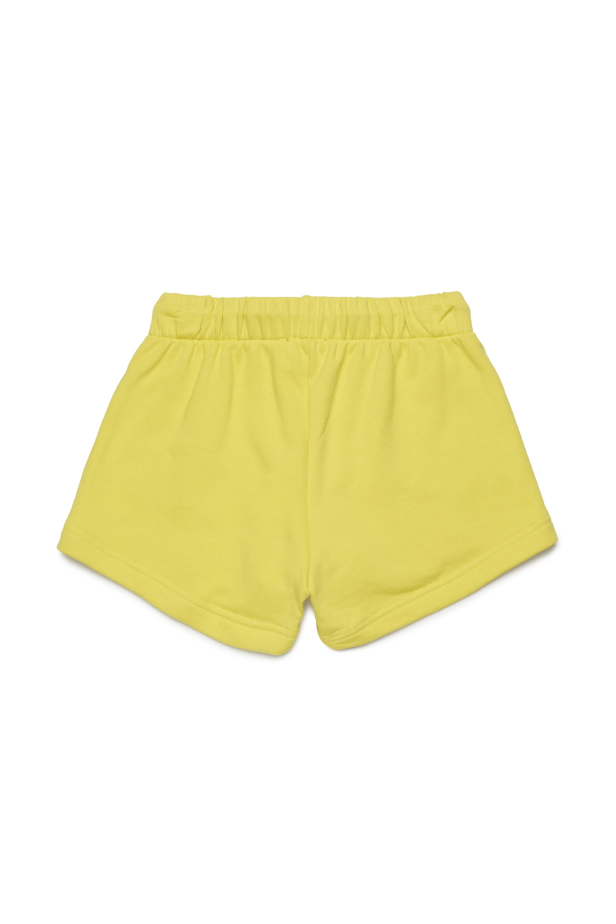 Diesel - PAGL, Pantalones cortos deportivos con logotipo Oval D recortado Mujer in Amarillo - 2