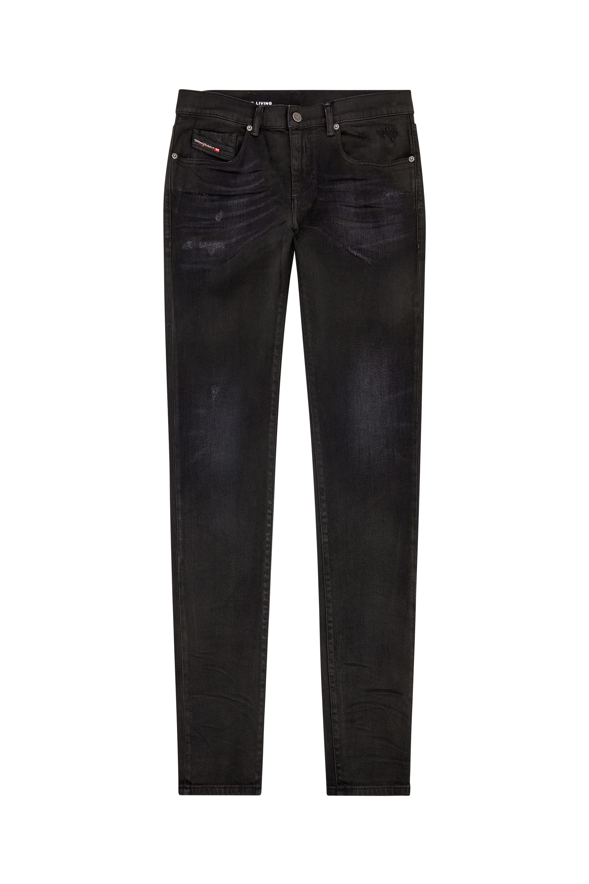 Diesel - Slim Jeans 2019 D-Strukt 09I19, Negro/Gris oscuro - Image 2