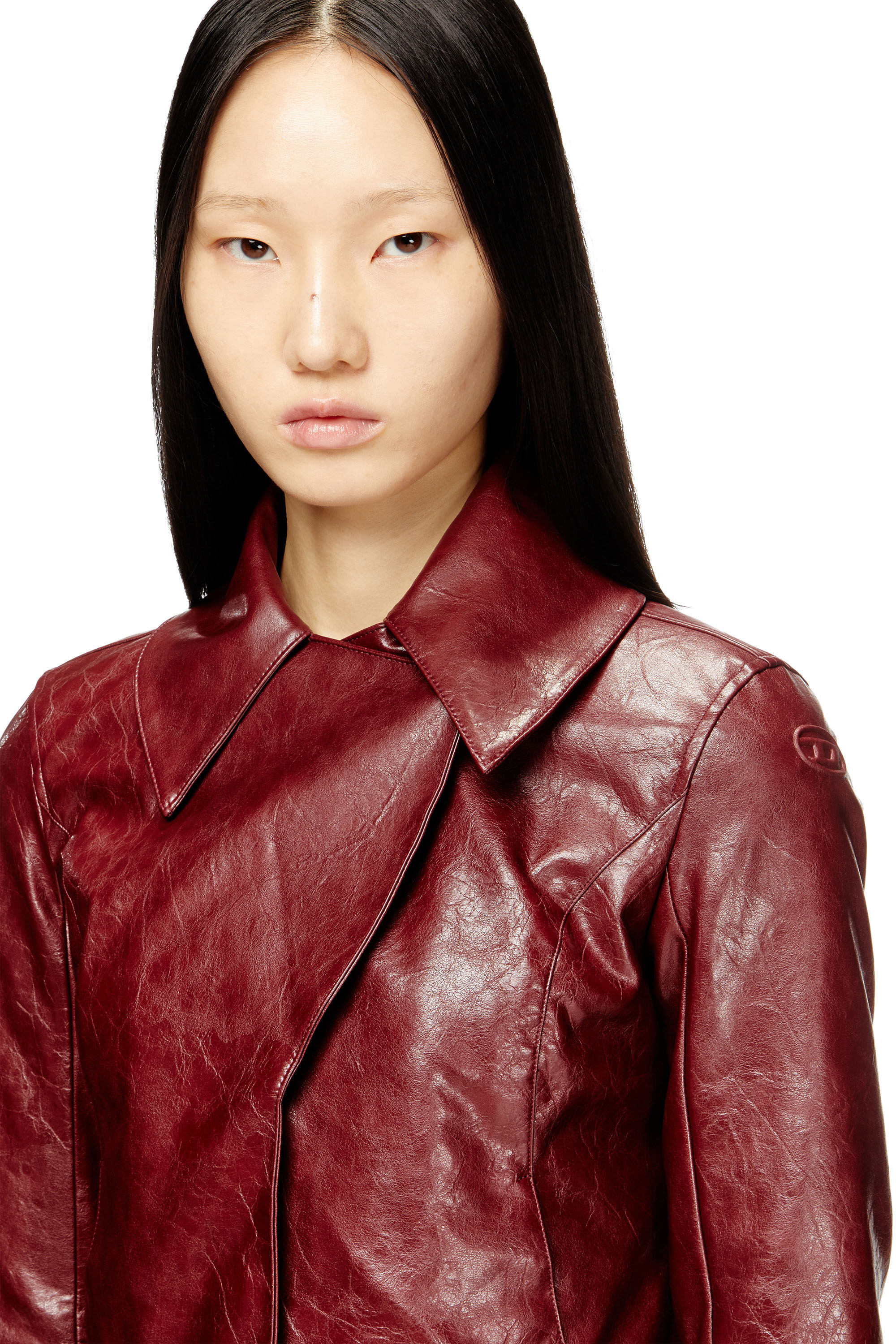 Diesel - G-AMECK, Chaqueta entallada en tejido revestido Mujer in ToBeDefined - 5