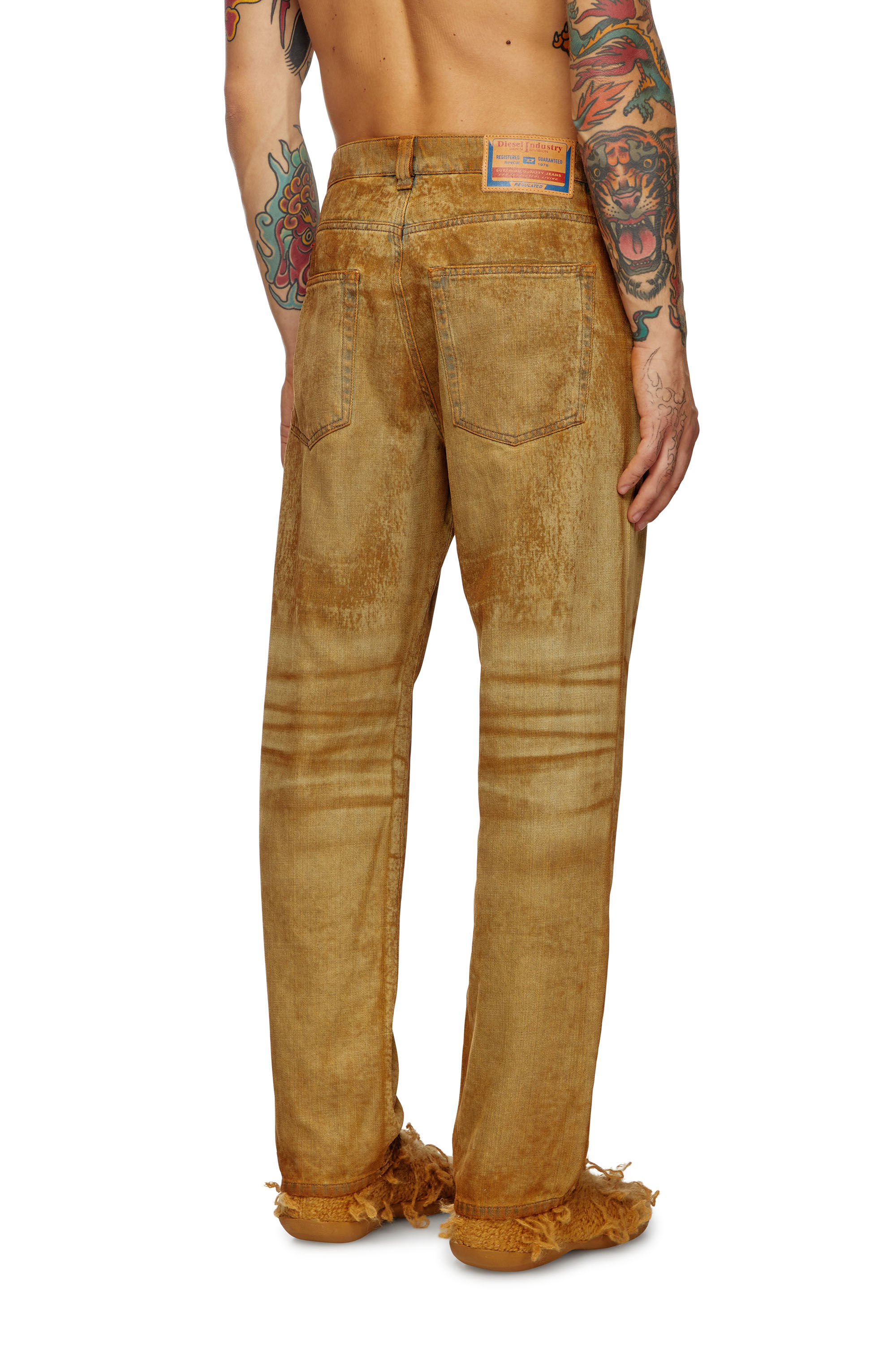 Diesel - Straight Jeans 2010 D-Macs 0AJET Hombre, Marrón Claro - 4