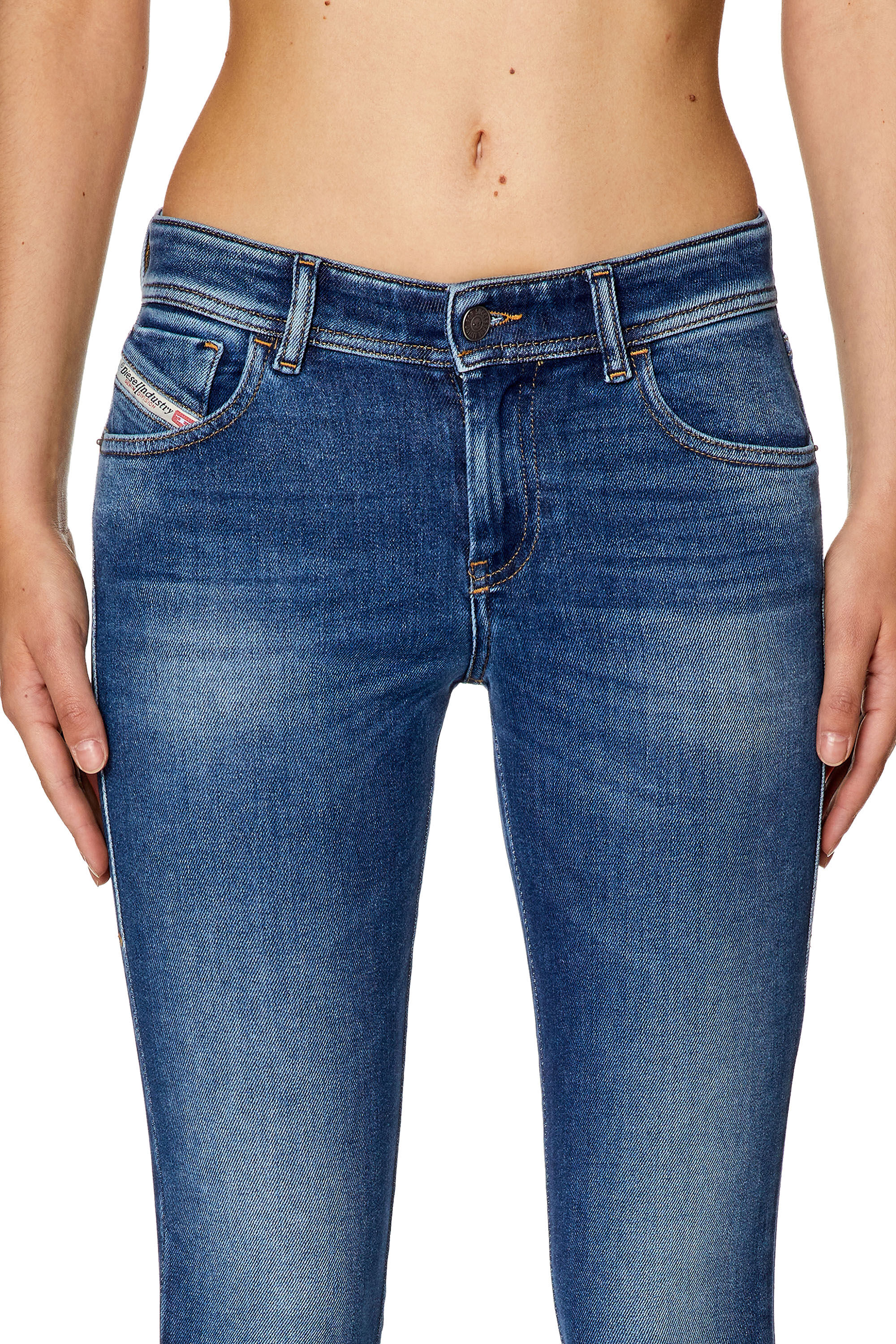 Diesel - Super skinny Jeans 2017 Slandy 09F86, Azul medio - Image 5
