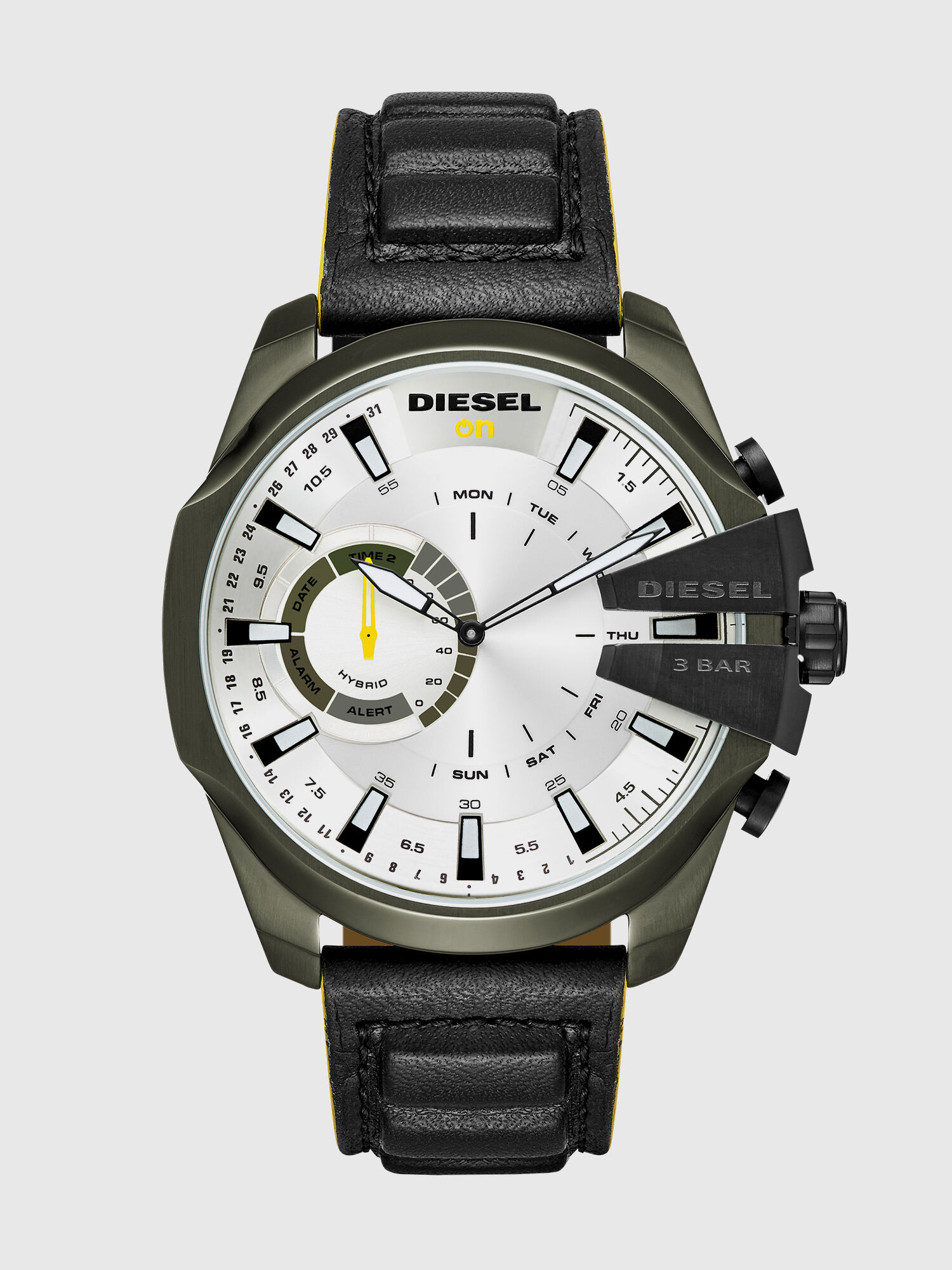 DT1012 Man Mega Chief Hybrid olive case black smartwatch Diesel