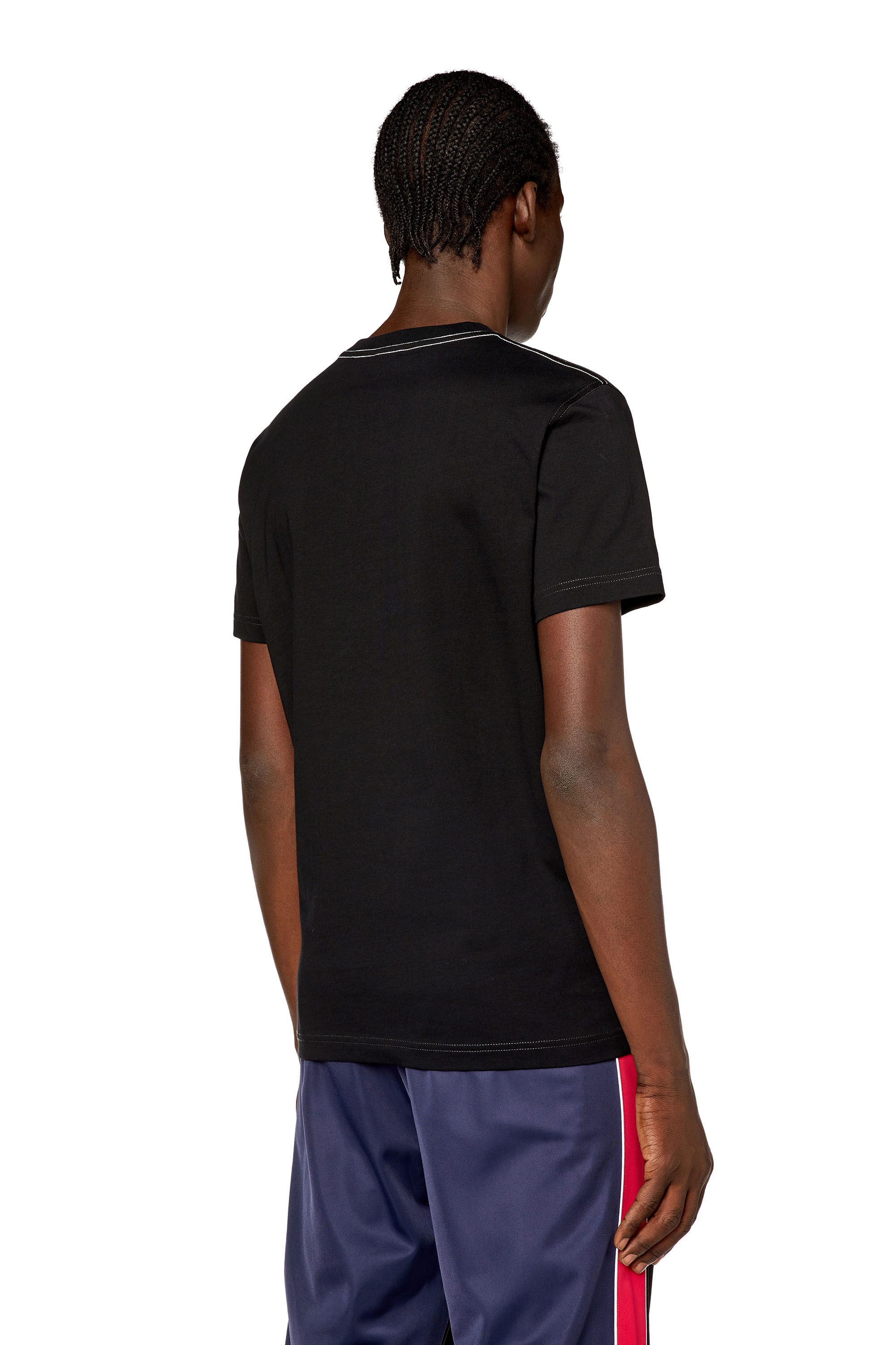 Diesel - T-DIEGOR-N1, Camiseta con estampado borroso For Successful Living Hombre in Negro - 4