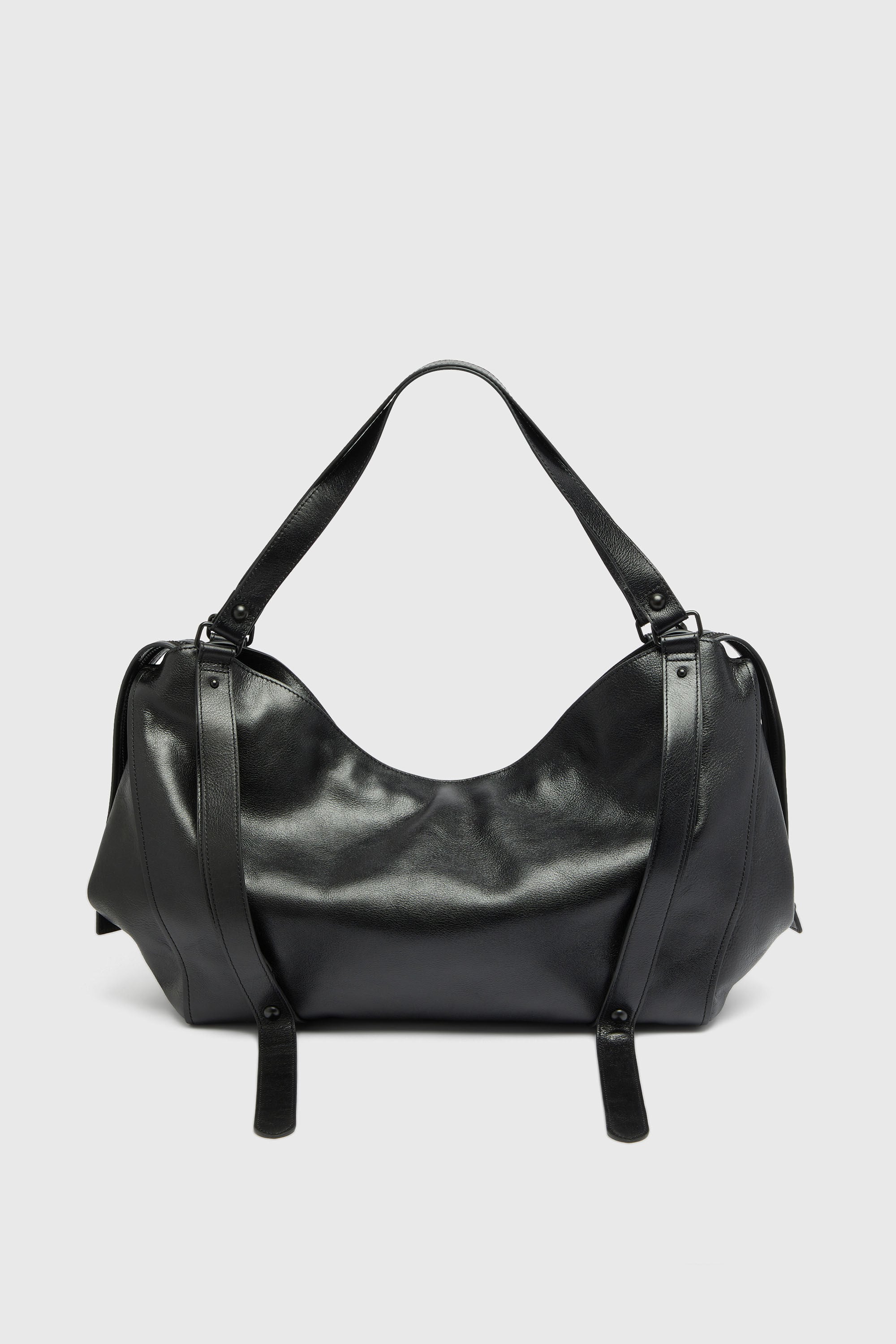 Diesel - D-ONE TOPHANDLE L, D-One-Bolso large con asa superior de piel Unisex in Negro - 3