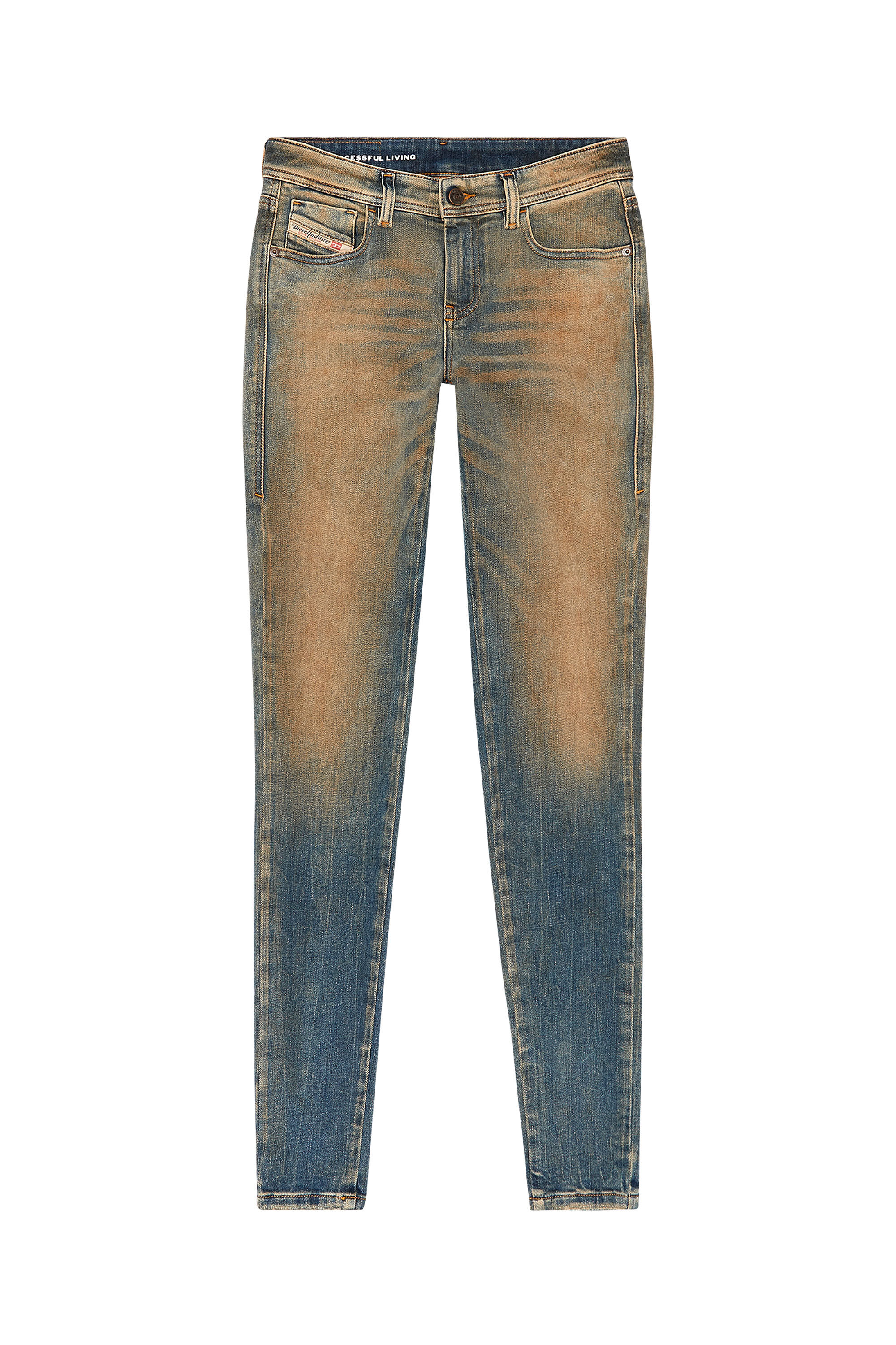 Diesel - Super skinny Jeans 2017 Slandy 09H83, Azul medio - Image 2