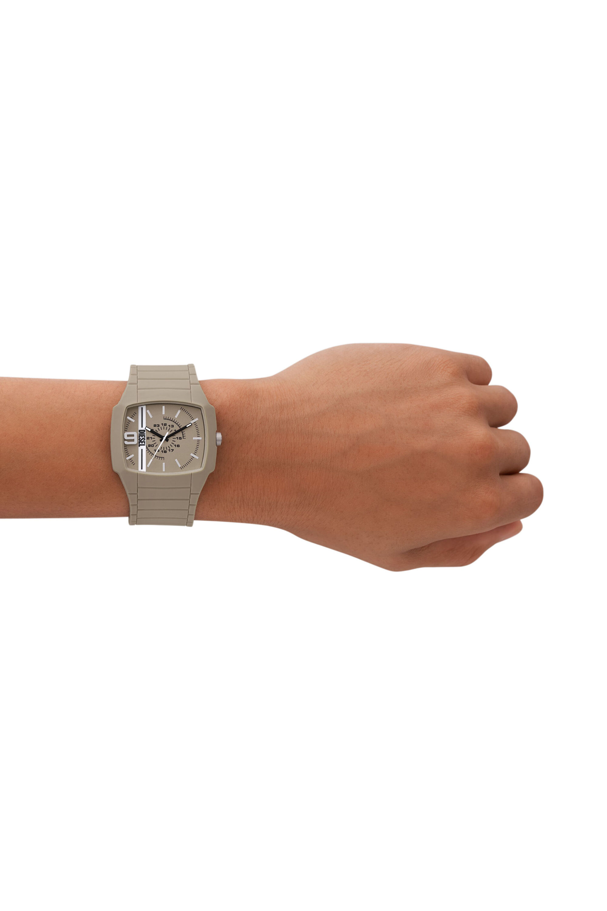 Reloj Cliffhanger 2.0 de silicona beige Hombre | Beige | Diesel