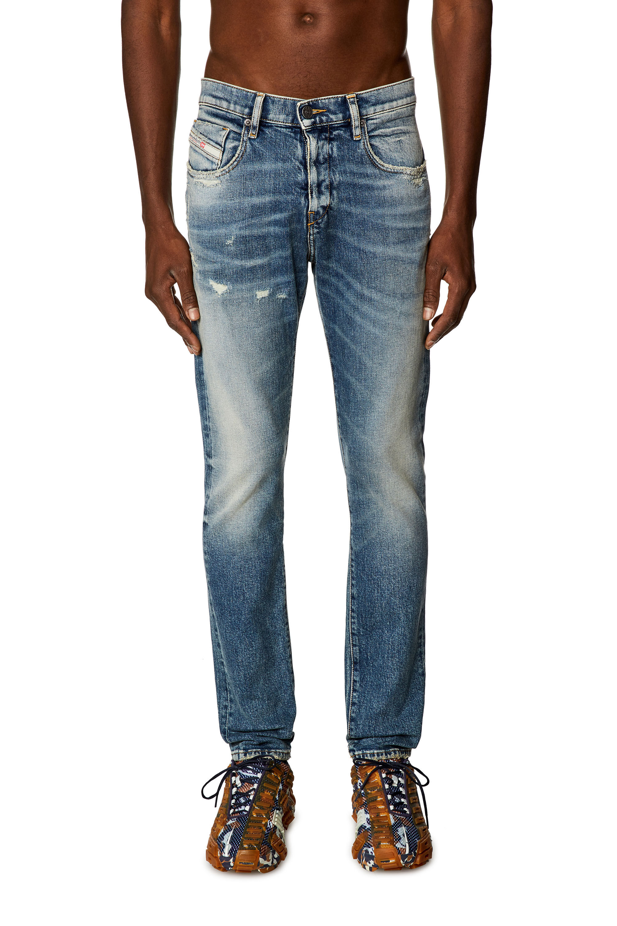 Diesel - Slim Jeans 2019 D-Strukt E07L1, Azul medio - Image 3