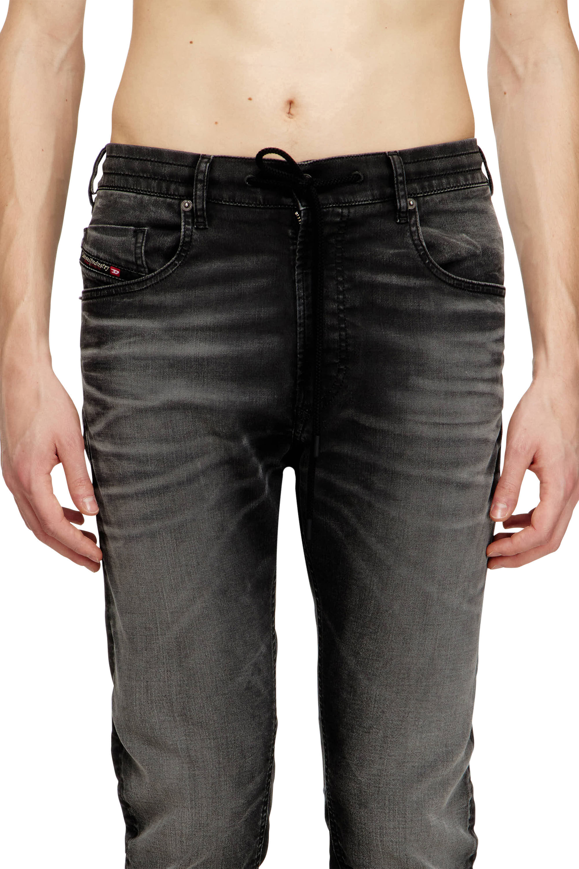 Diesel - Regular 2032 D-Krooley Joggjeans&reg; 068UG Hombre, Negro/Gris oscuro - 5