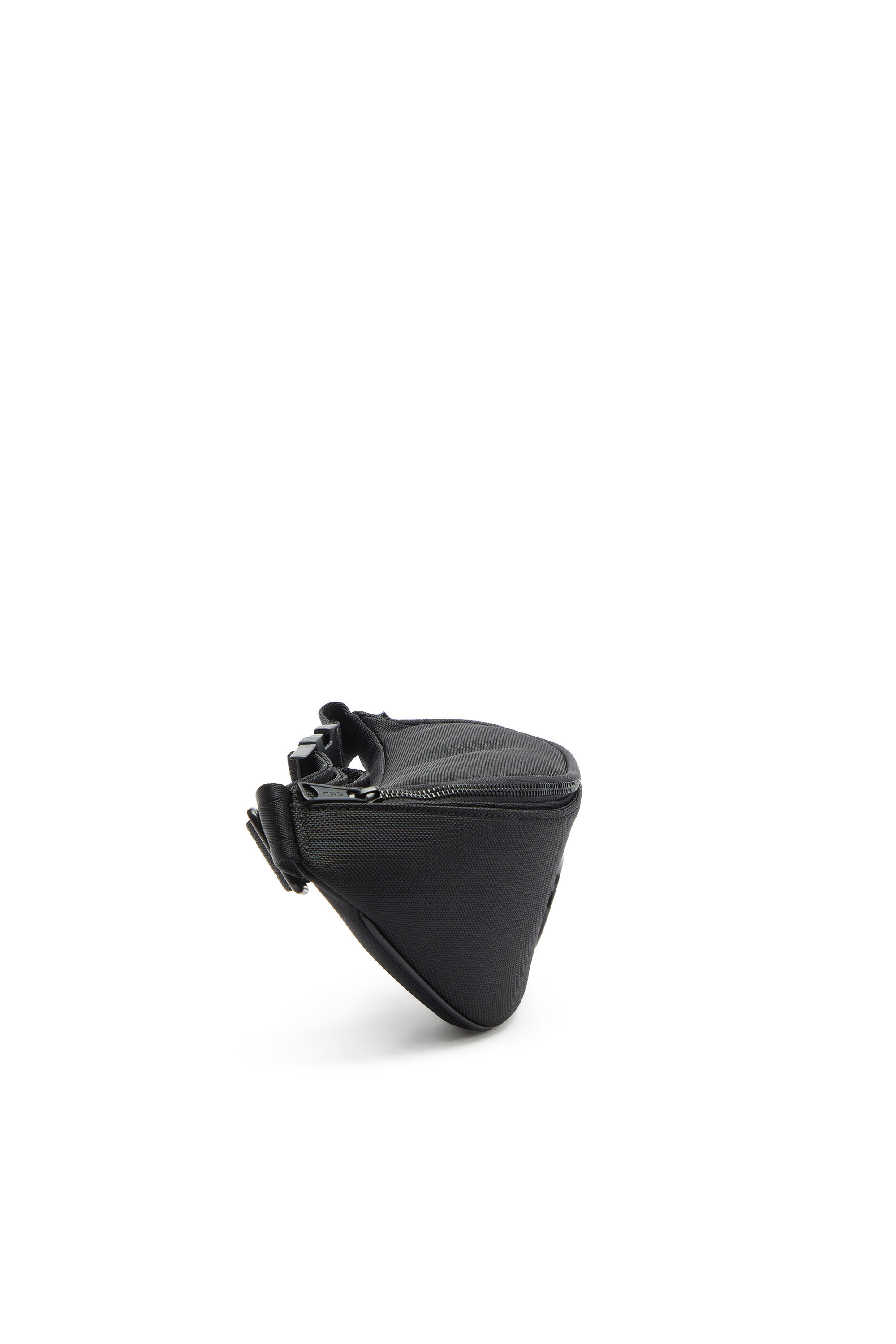 Diesel - HOLI-D BELT BAG M, Holi-D - Bolso ri&ntilde;onera de nylon con bolsillo interior Unisex in Negro - 4