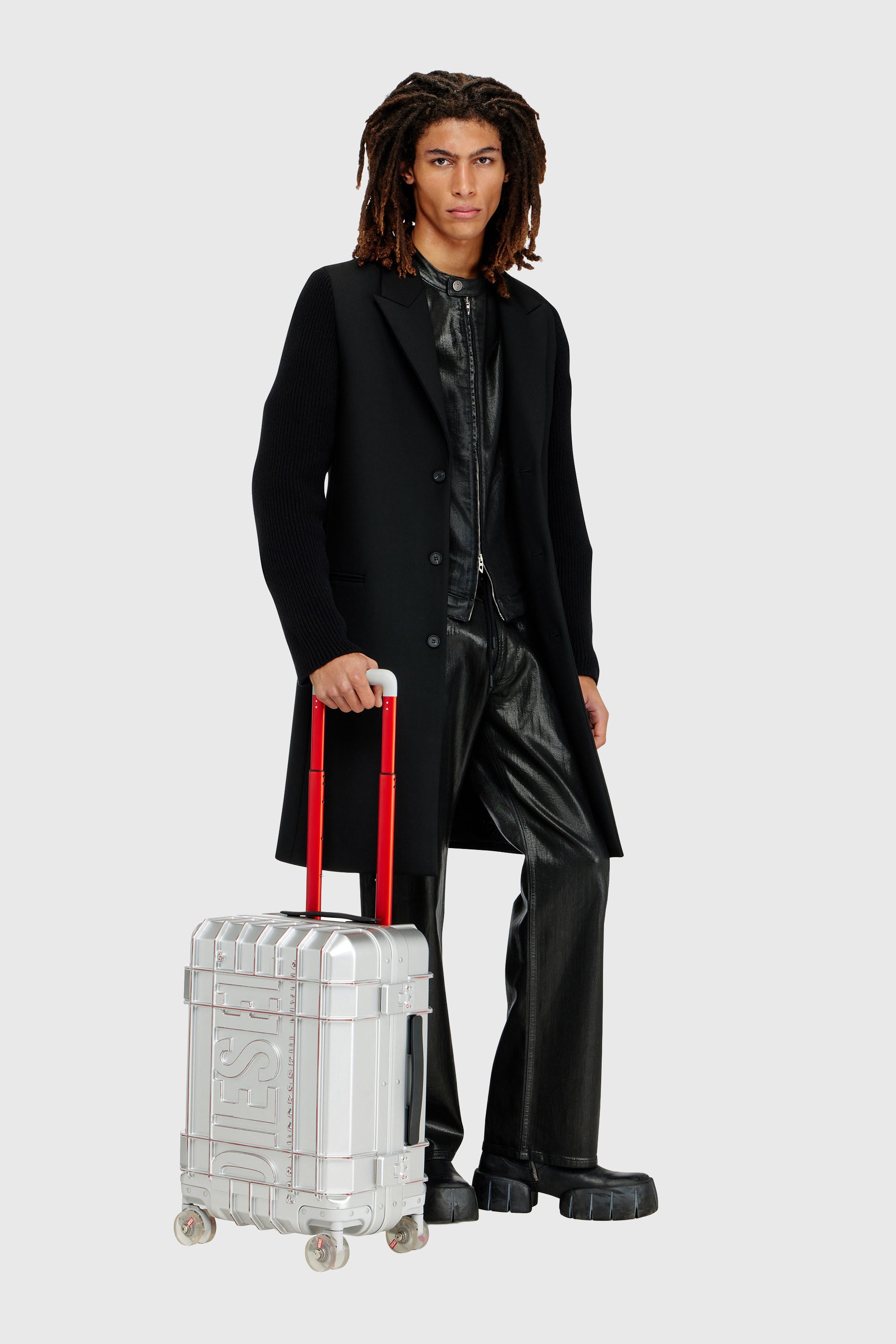 Diesel - DIESEL PC STRONG IMAGE TROLLEY- DSL003, Maleta resistente tama&ntilde;o S Unisex in Plateado - 1