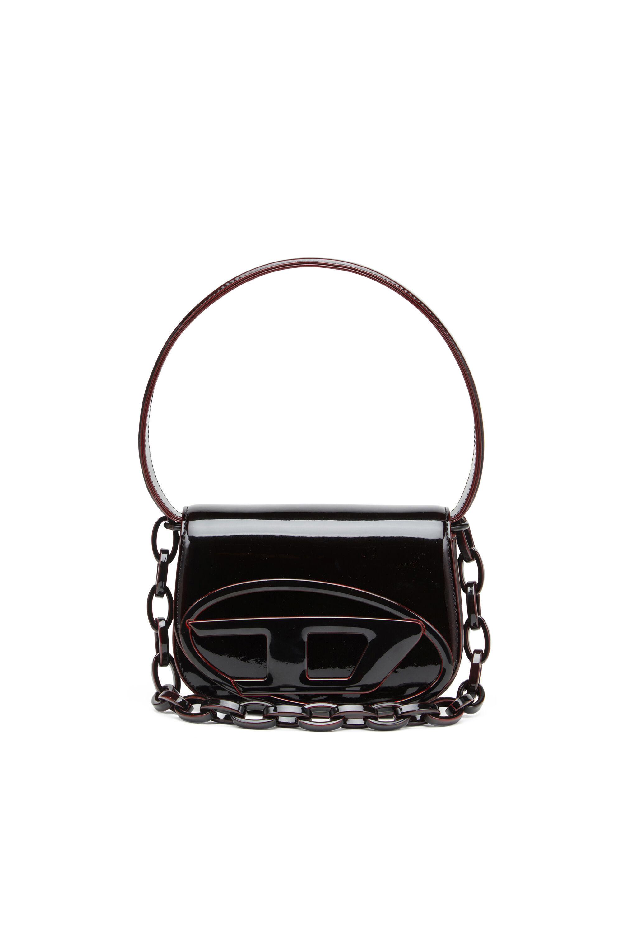 Diesel - 1DR, Woman's 1DR-Iconic 1DR bag in liquid PU in Burgundy - 1