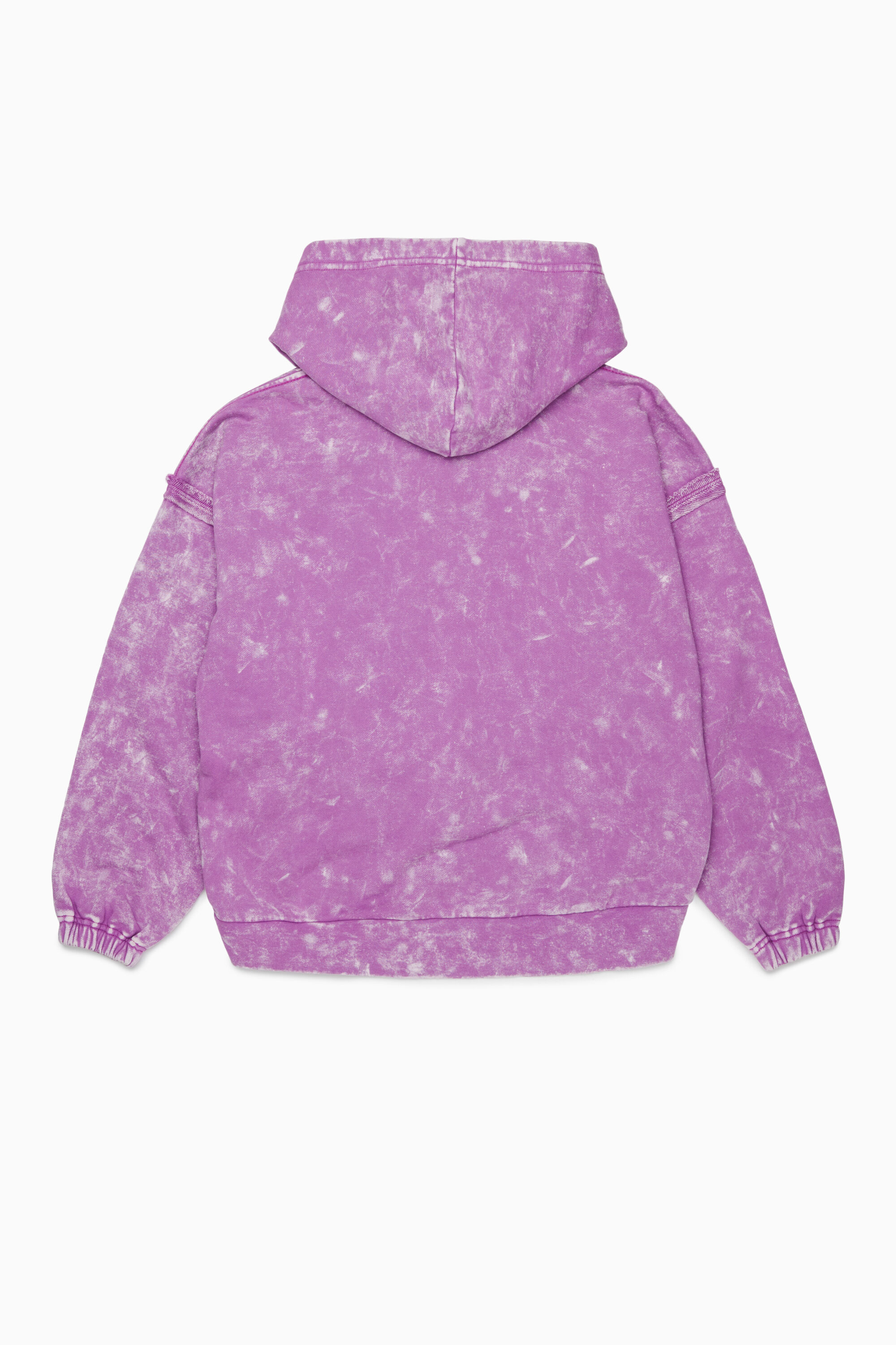 Diesel - SLOXY, Sudadera con efecto tie-dye y logo arco&iacute;ris Mujer in Morado - 2