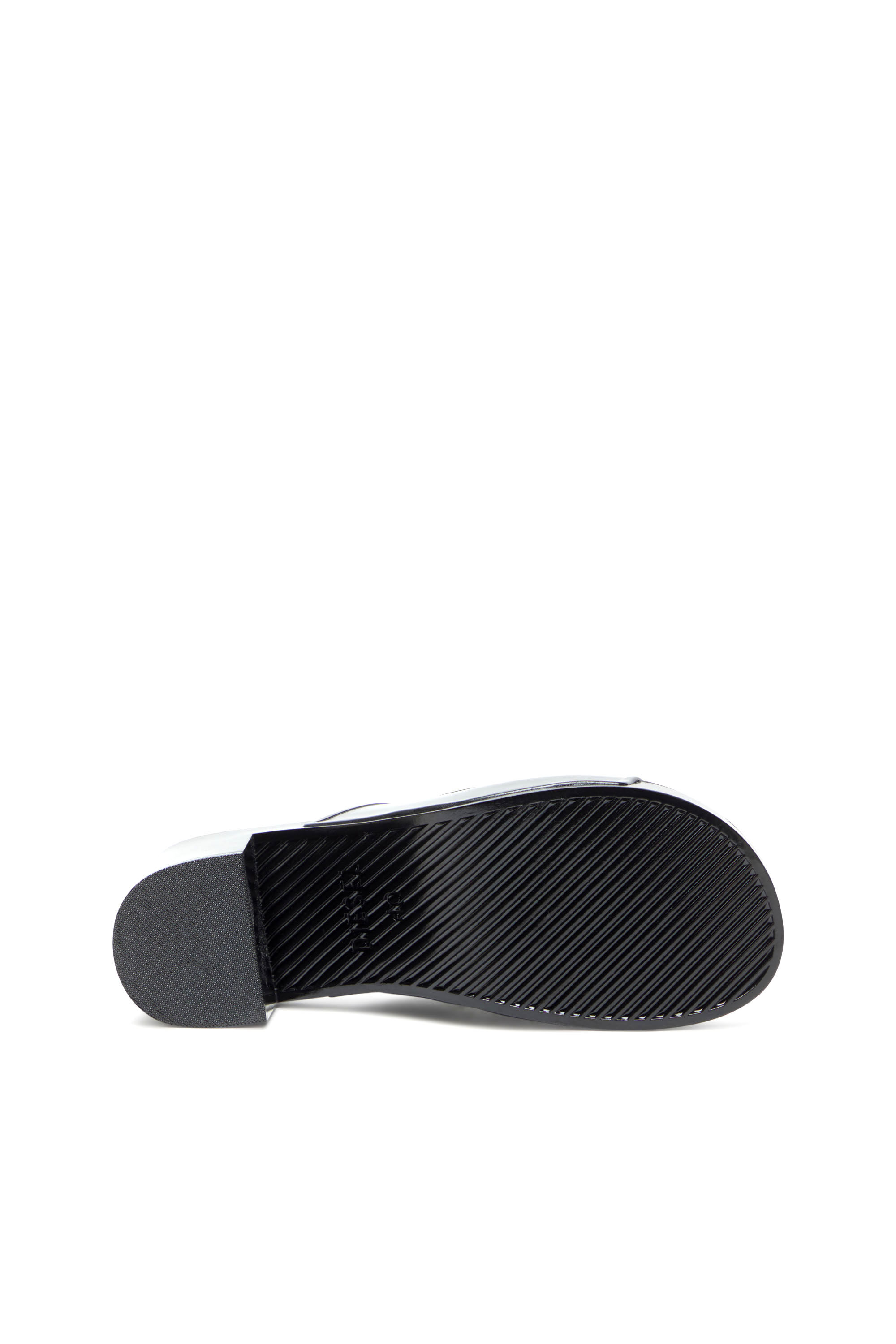 Diesel - SA-BONNIE, Sa-Bonnie-Chanclas de goma con tacón y logotipo troquelado Mujer in Negro - 5