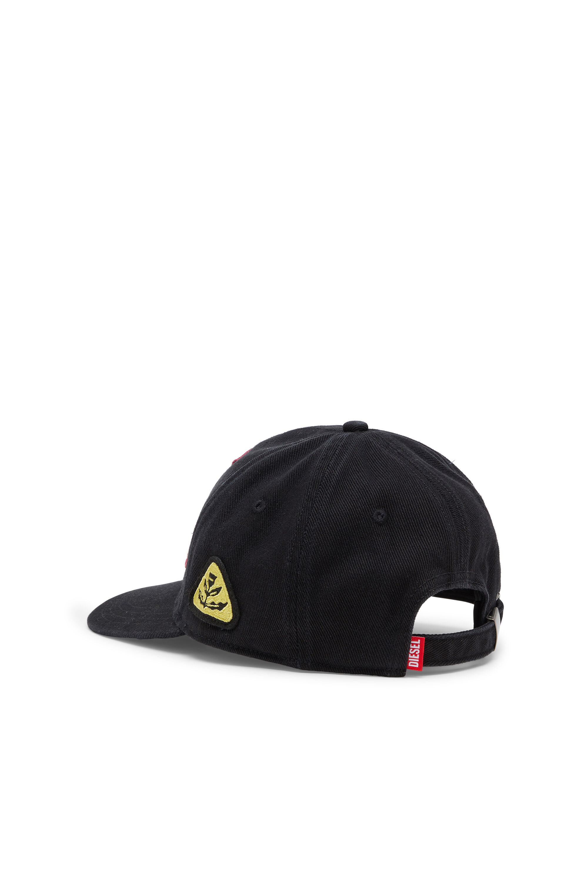 Diesel - C-SCUD, Gorra de b&eacute;isbol con parches bordados Hombre in Negro - 2