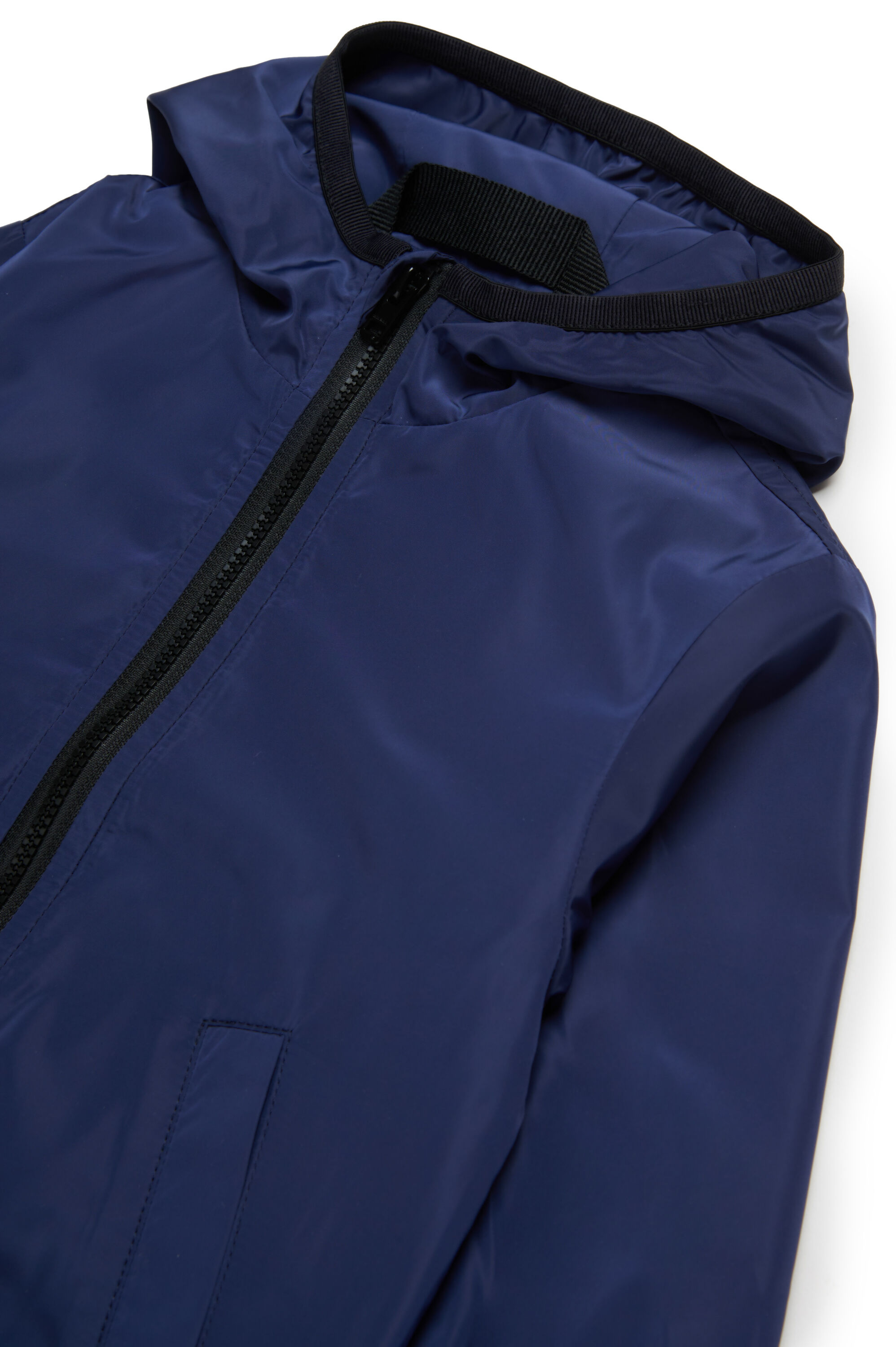 Diesel - JFLOGB, Chaqueta con capucha con estampado mega Oval D Unisex in Azul marino - 3
