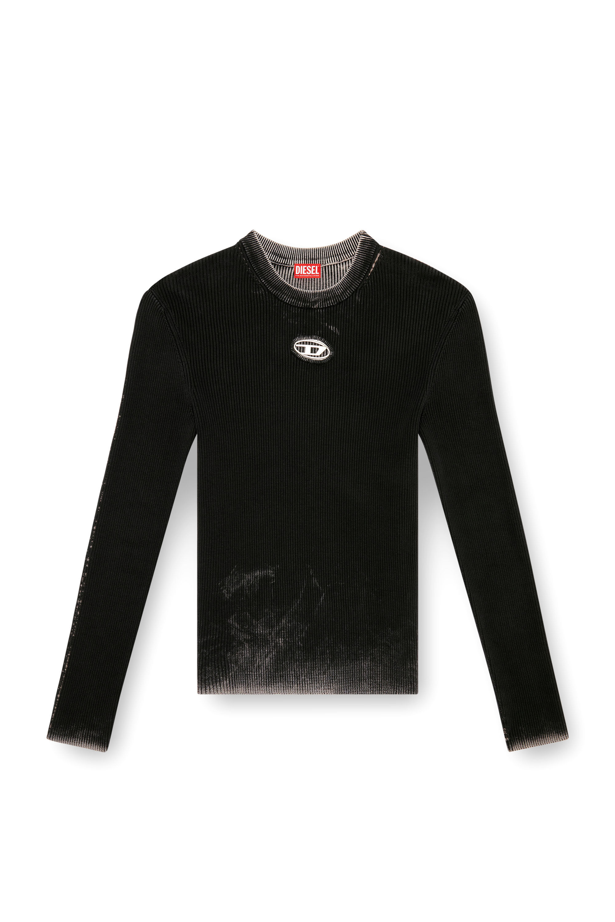 Diesel - K-DARIN-A, Jersey recortado con Oval D Hombre in Negro - 2