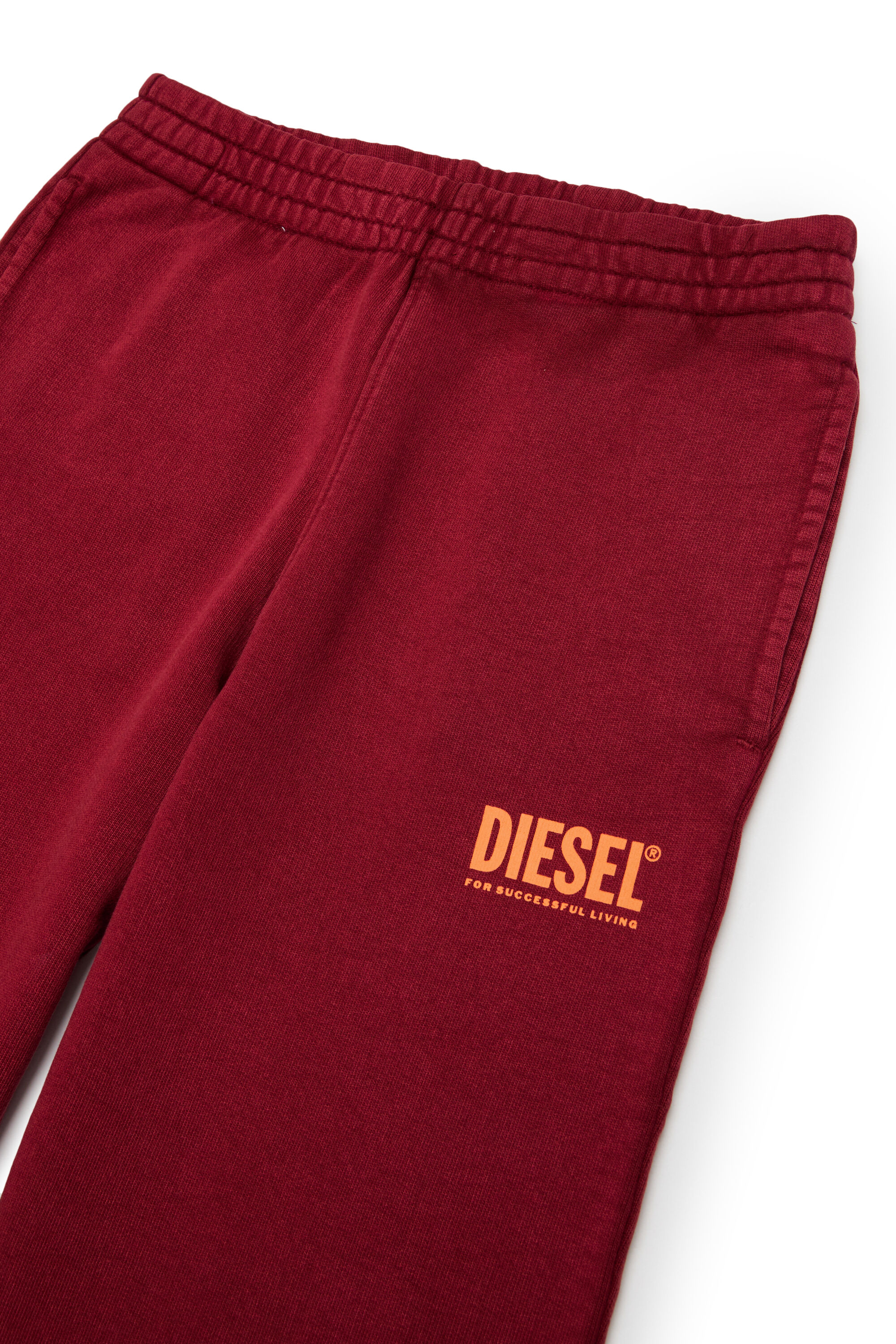 Diesel - PTISEL, Pantal&oacute;n de algod&oacute;n con estampado de logo Hombre in Rojo - 3