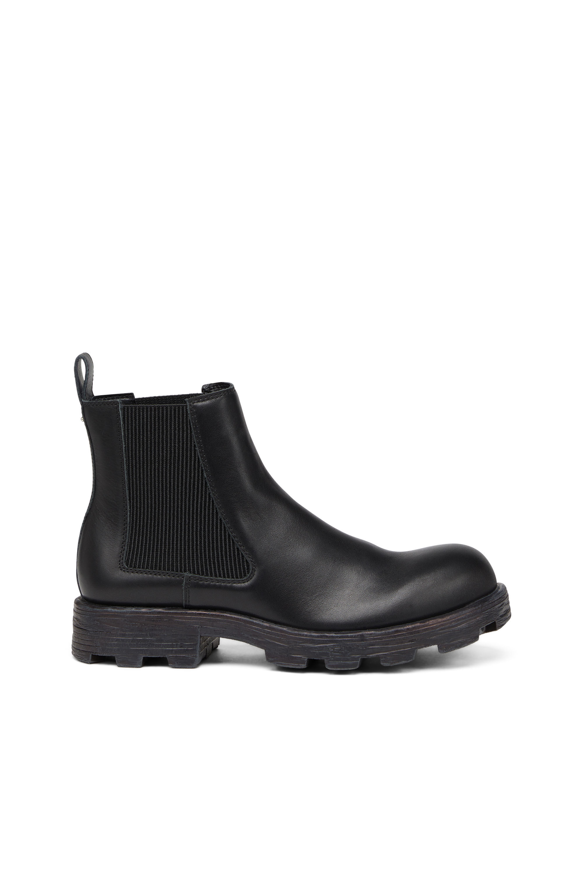 D HAMMER LCH Man Leather Chelsea boots with chunky sole Diesel