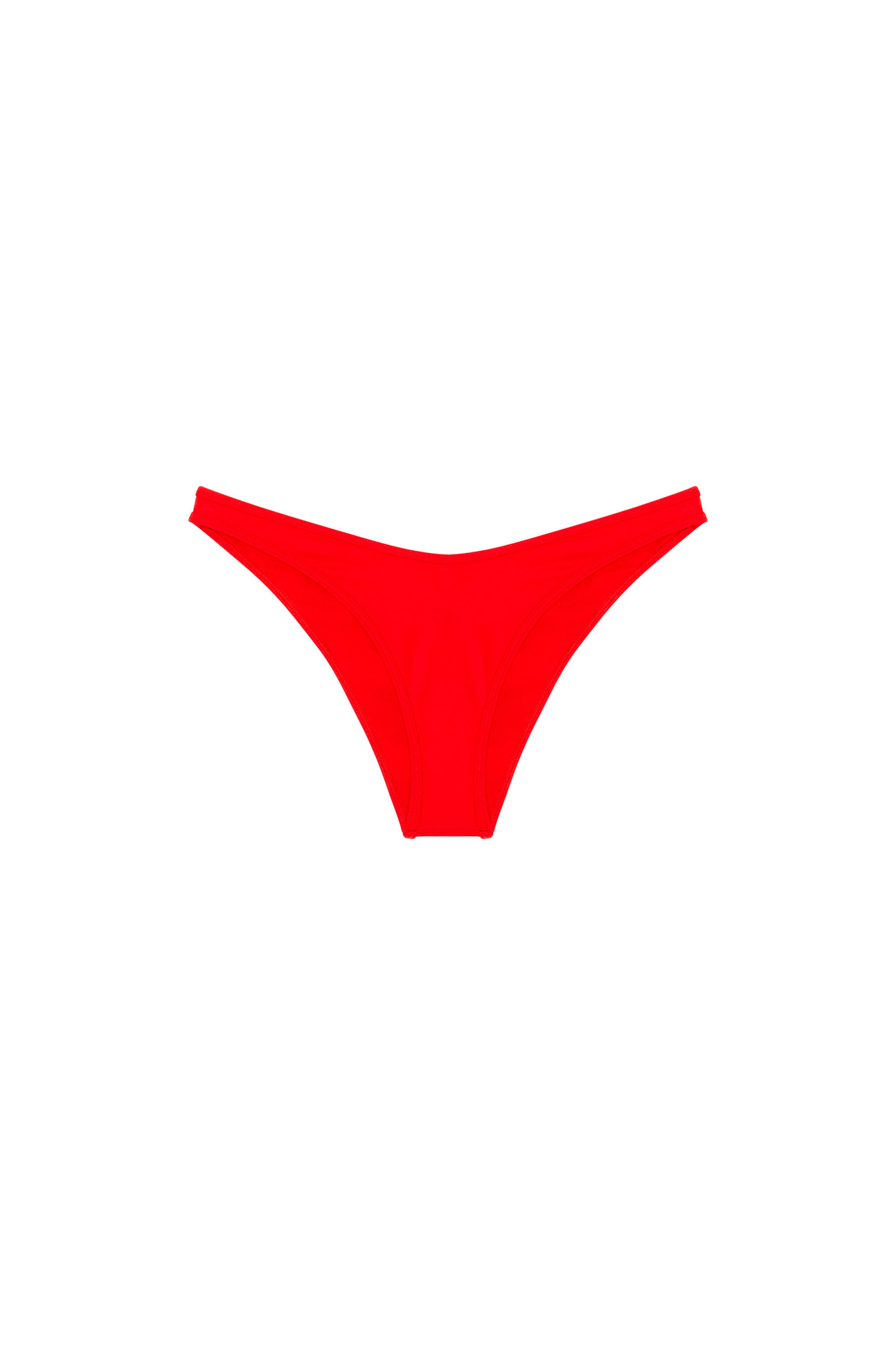 Diesel - BFPN-BRAZILIAN, Braguitas de bikini con logotipo Diesel recortado Mujer in Rojo - 4
