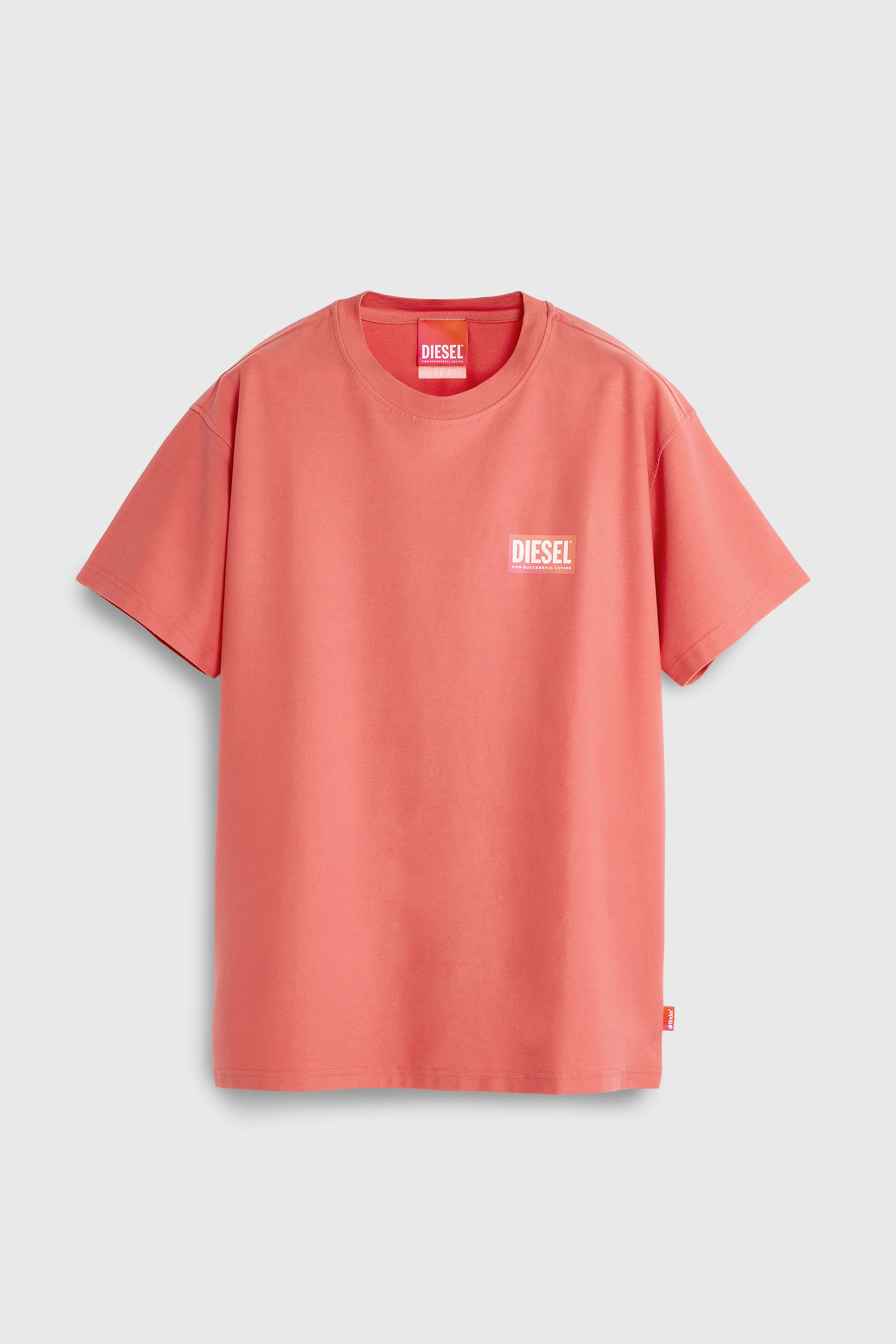 Diesel - PR-T-NORM-CHITIND-R, Camiseta con logo trasero transparente Unisex in Rojo - 2