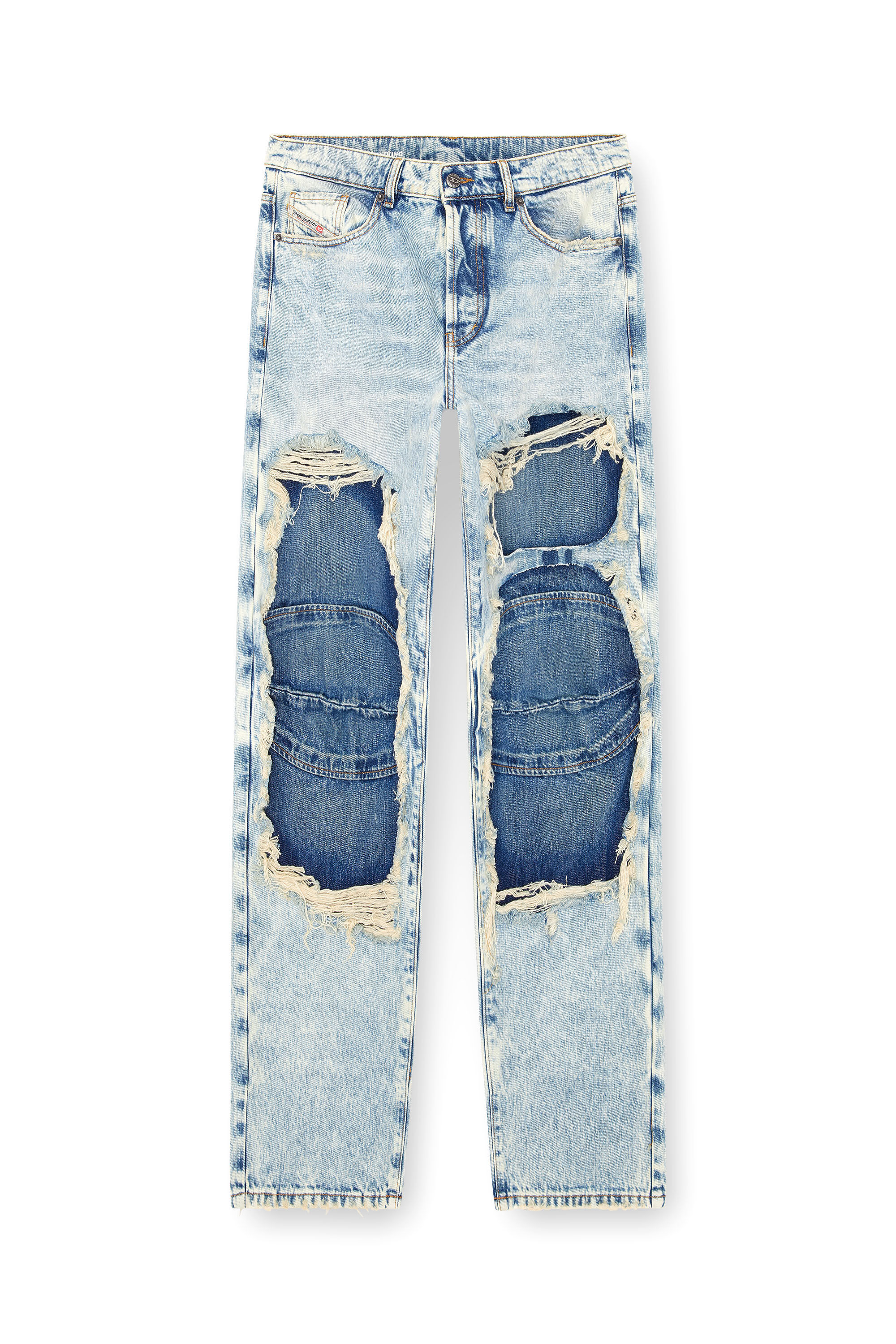 Diesel - Straight Jeans D-Fire 0AJEN Unisex, Azul Claro - 2