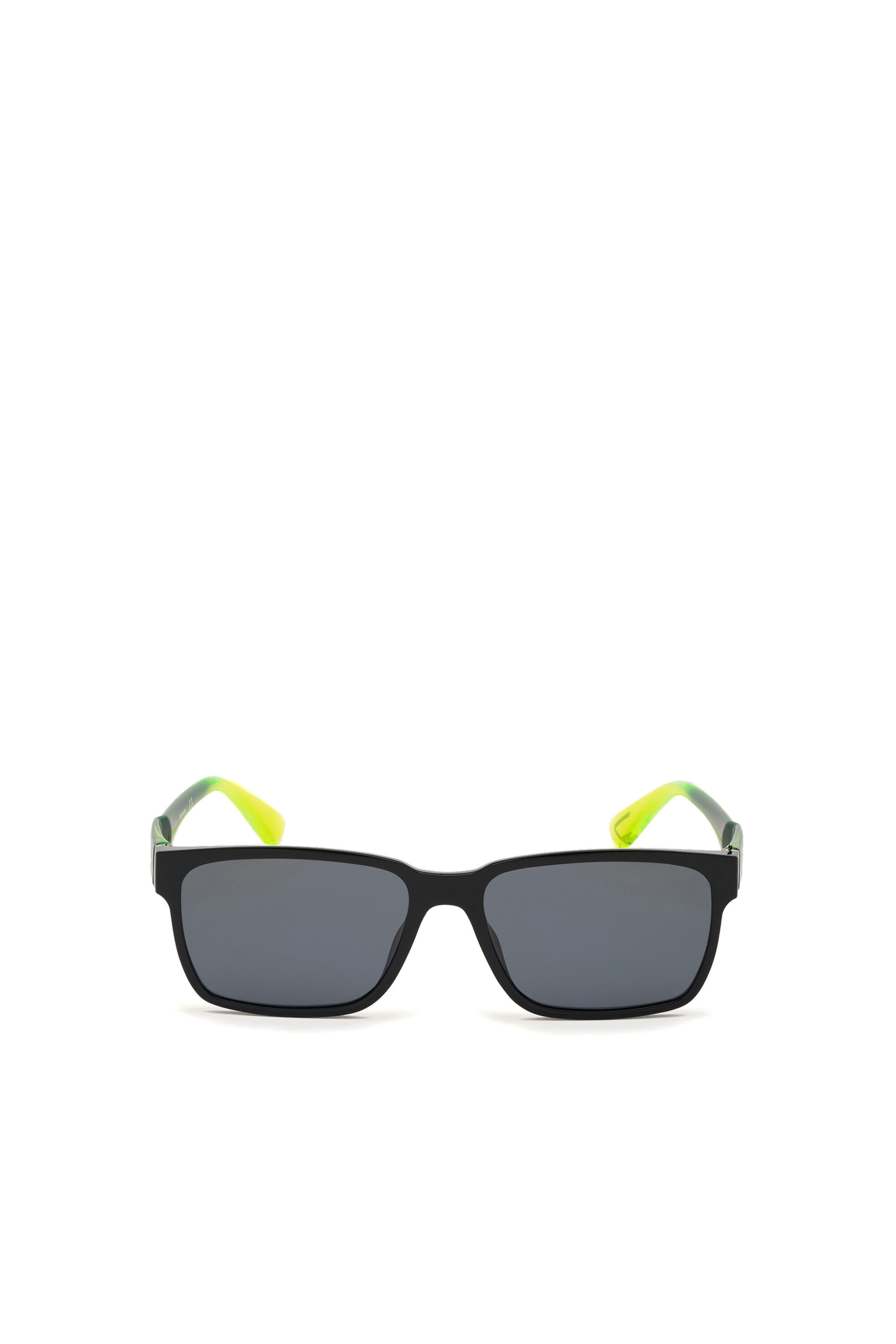 Diesel - DL0327, Gafas cuadradas con cristales polarizados Hombre in Negro - 1