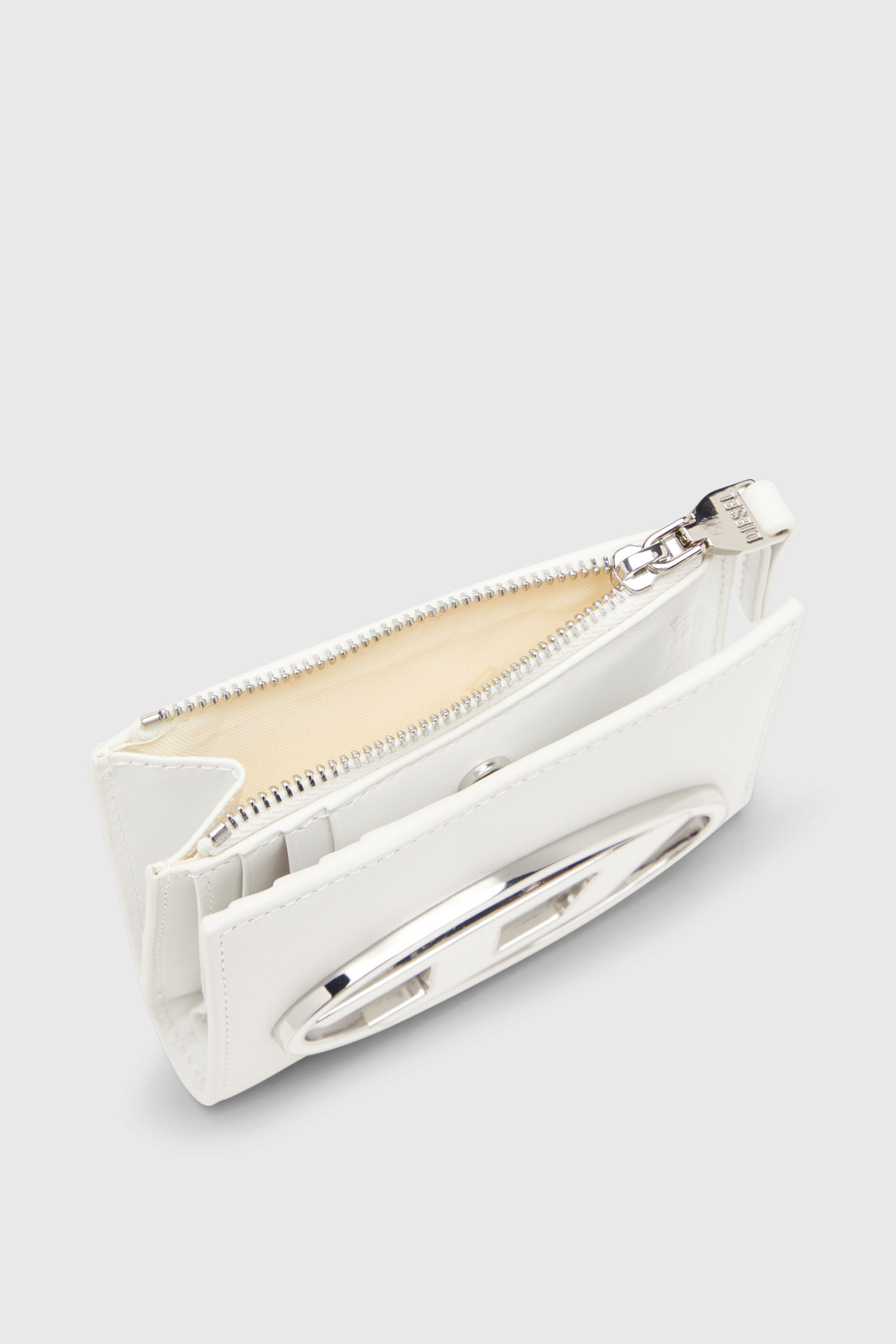 Diesel - 1DR BI-FOLD ZIP II, Tarjetero de cuero Mujer in Blanco - 4
