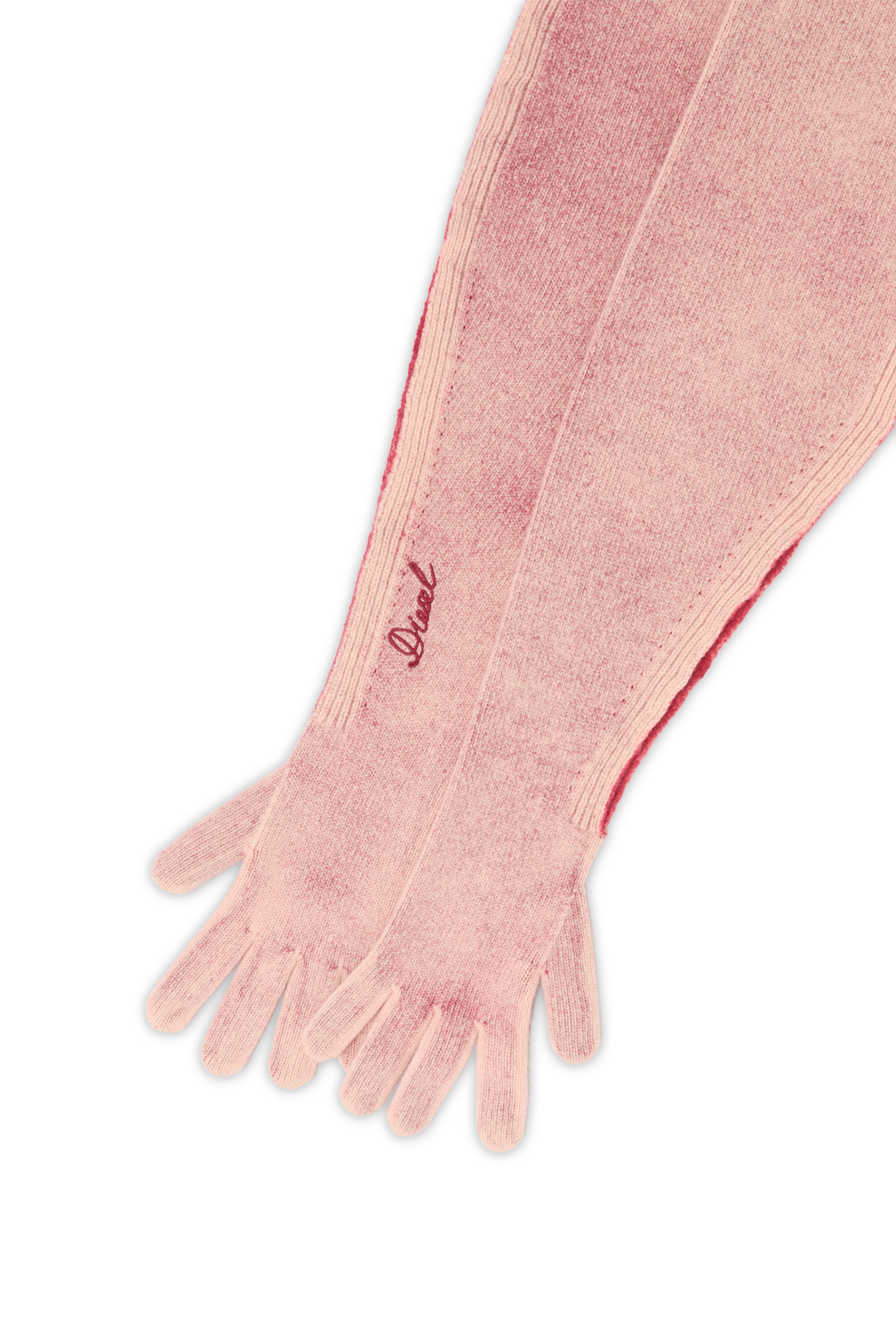 Diesel - K-EVIN, Guante-bufanda h&iacute;brido de lana bicolor Unisex in Rosa - 2