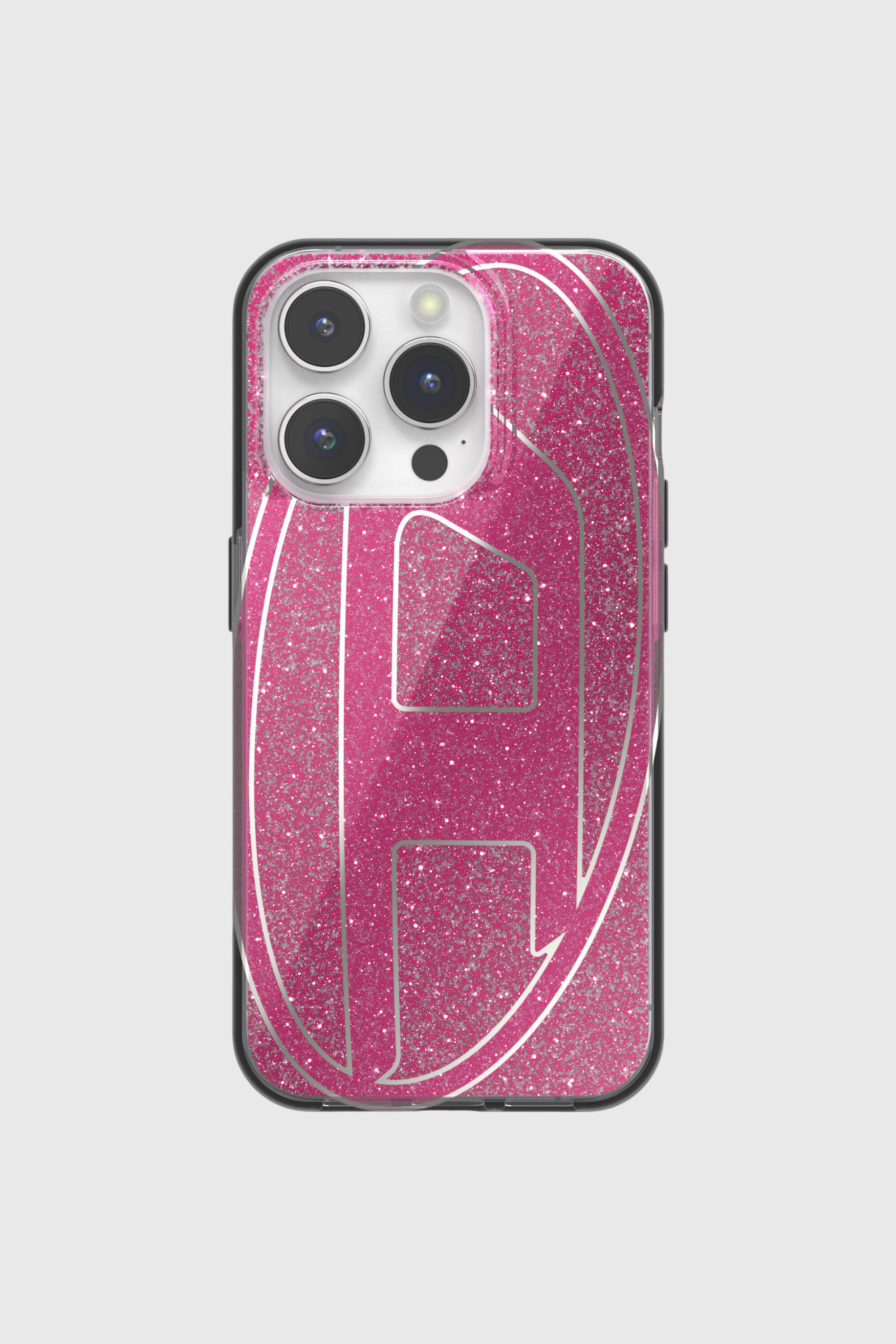 Diesel - 60036 AOP CASE, Funda glitter por iP 15 Pro Unisex in Rosa - 2