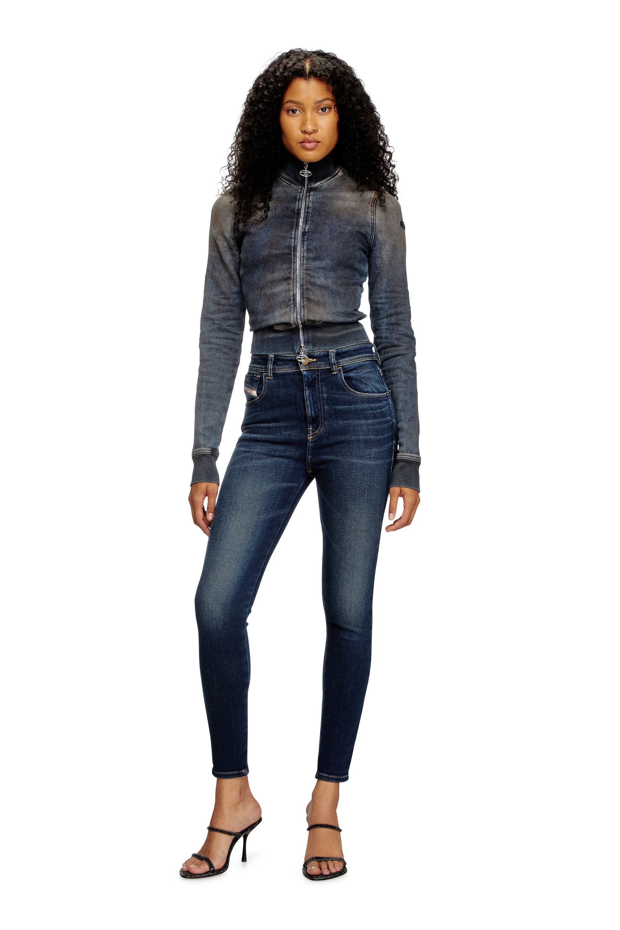 Diesel - Super skinny Jeans 1984 Slandy-High 09J11 Mujer, Azul Oscuro - 1