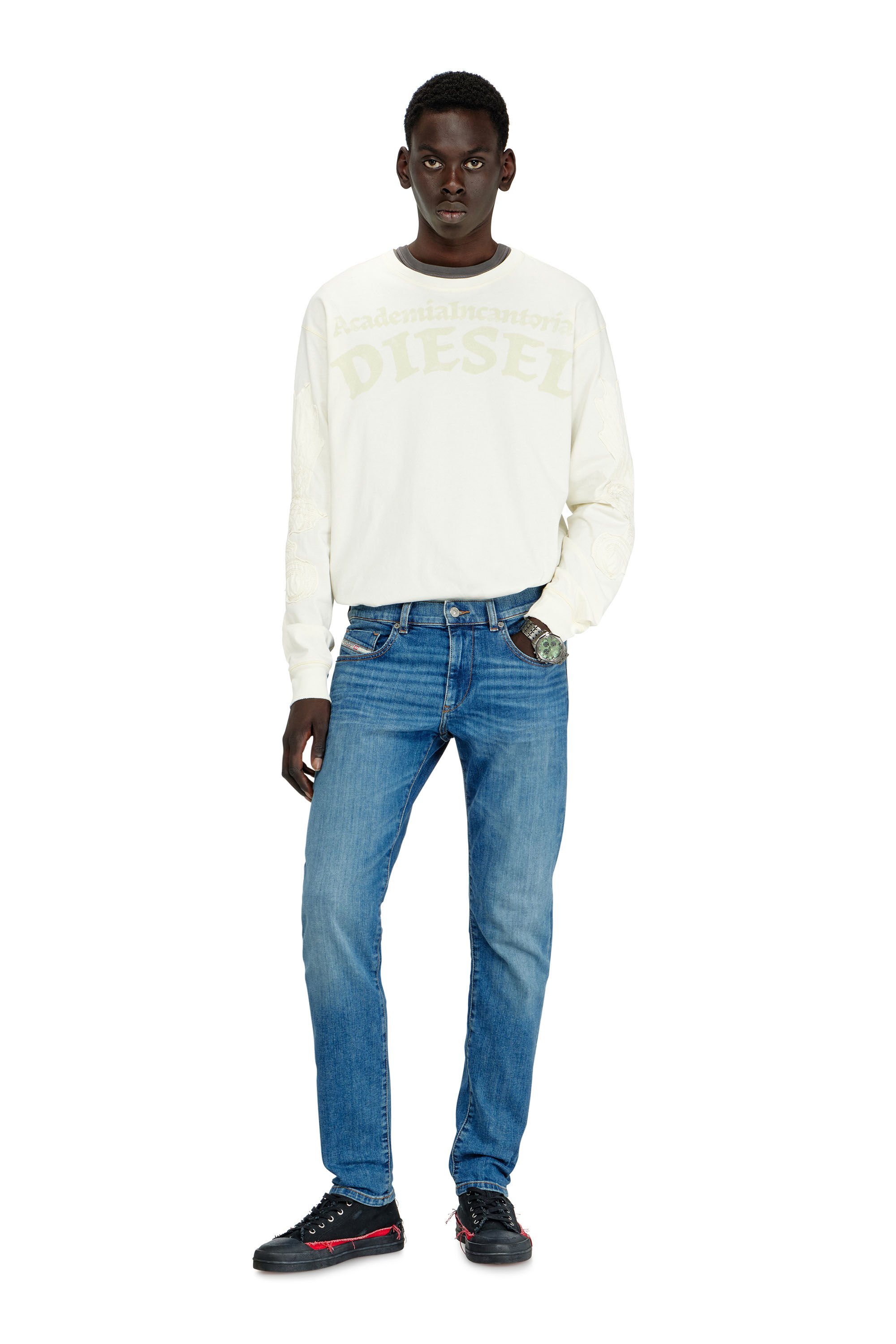 Diesel - Slim Jeans 2019 D-Strukt 0KIAL Hombre, Azul Claro - 1