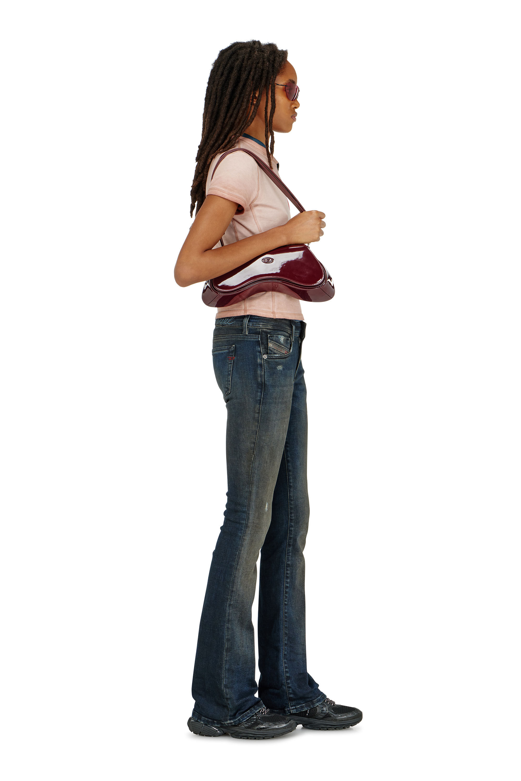 Diesel - Bootcut Jeans 1969 D-Ebbey 09P69 Mujer, Azul Oscuro - 2