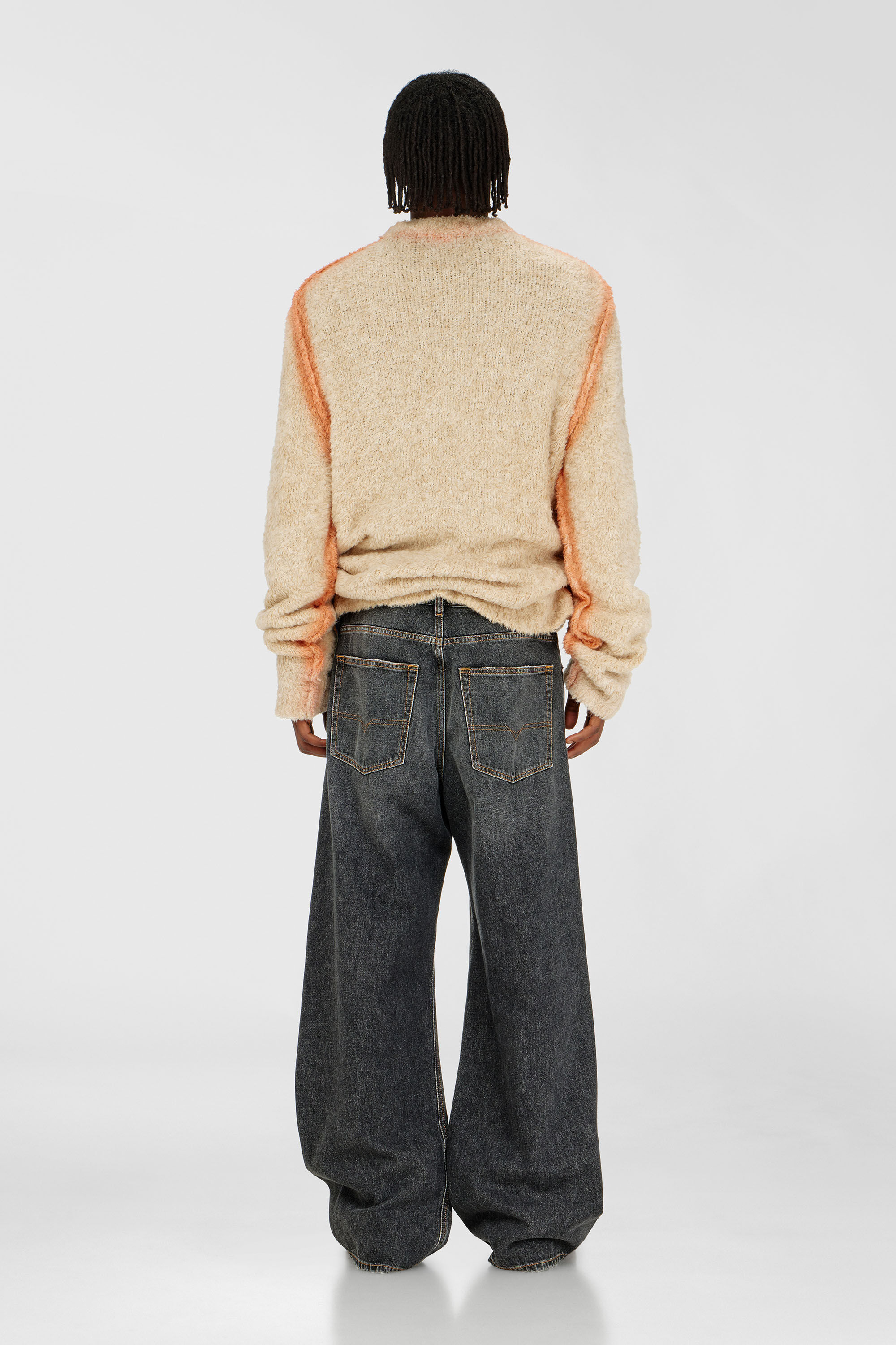 Diesel - Relaxed Jeans D-Rise 007DN Hombre, Negro/Gris oscuro - 3