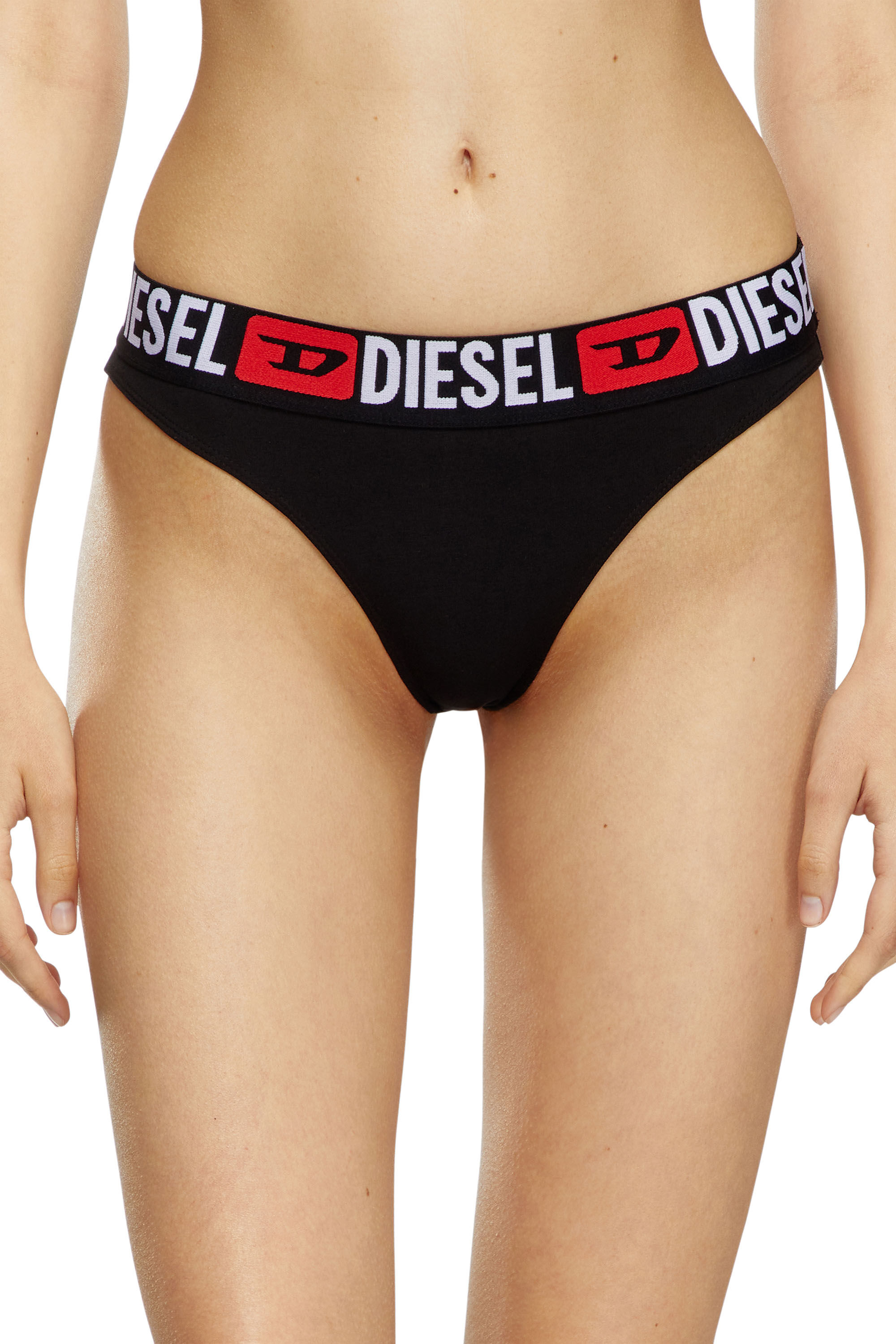 Diesel - UFPN-PANTIES-TD-THREEPACK, Mujer Paquete de tres bragas con cintura con logotipo in Multicolor - Image 3
