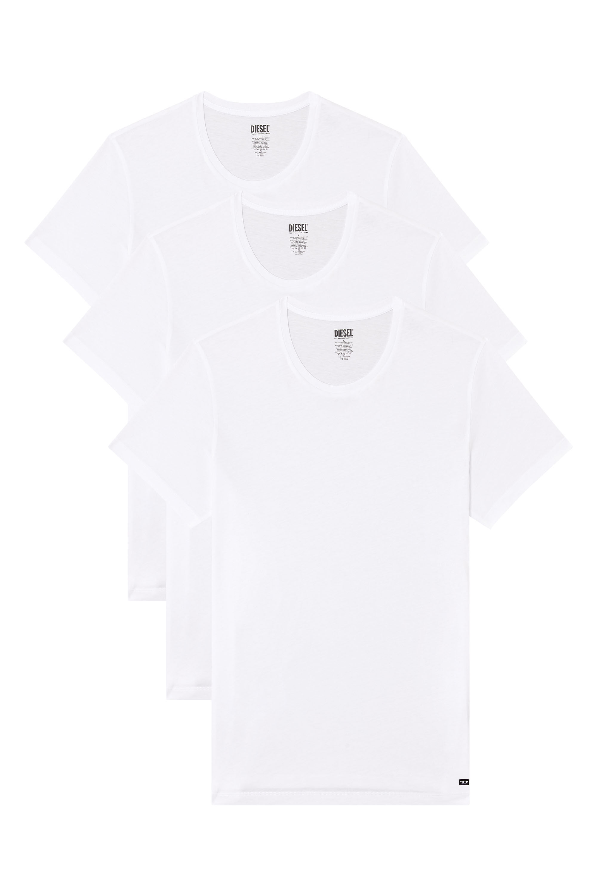 Diesel - RANDAL-D-BOX-3PACK, Paquete de tres camisetas Hombre in Blanco - 2