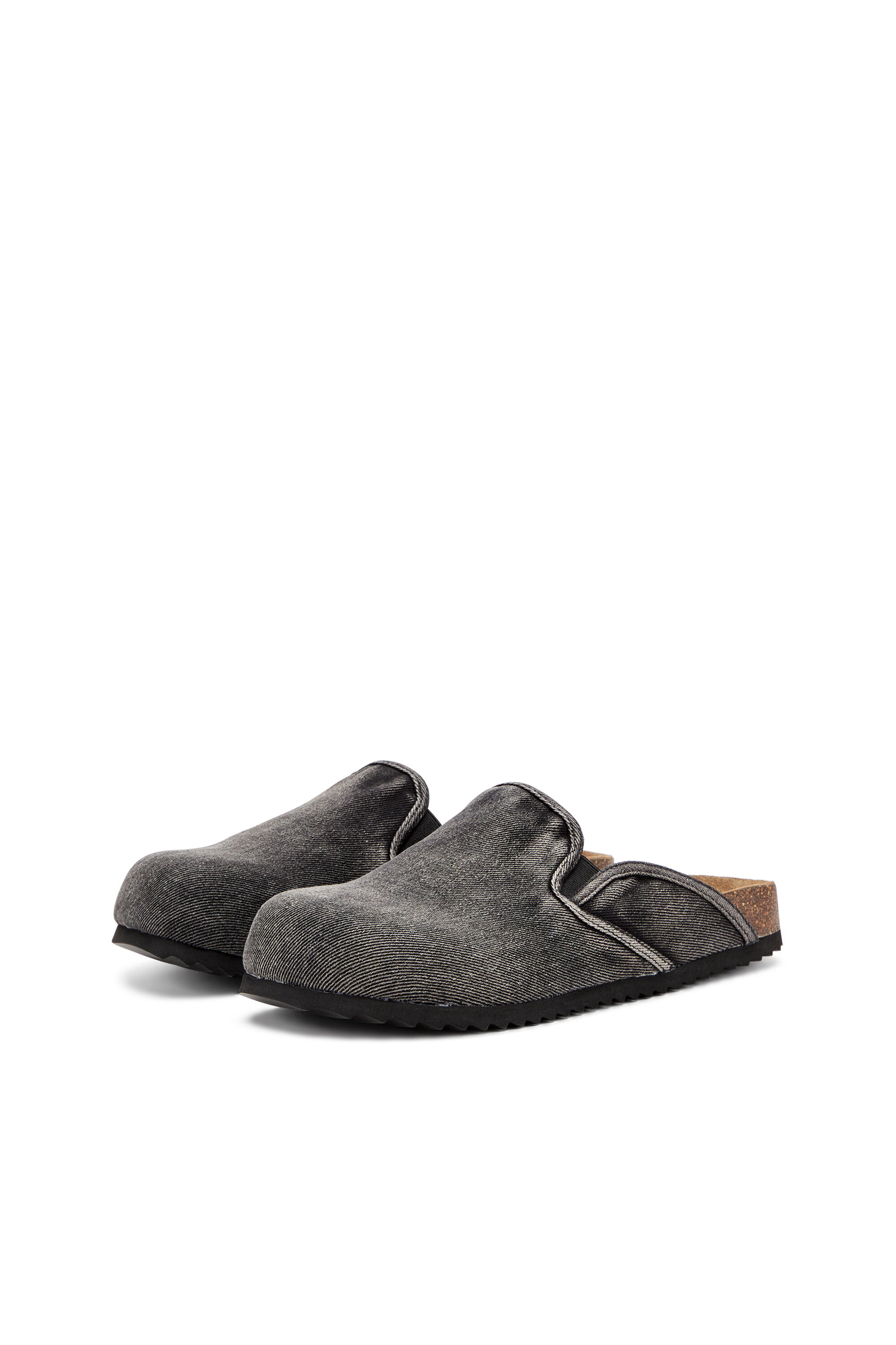 Diesel - D-WOODSTOCK SLIP-ON, D-Woodstock-Zapatos planos sin talón en cuero napa Hombre in Negro - 8