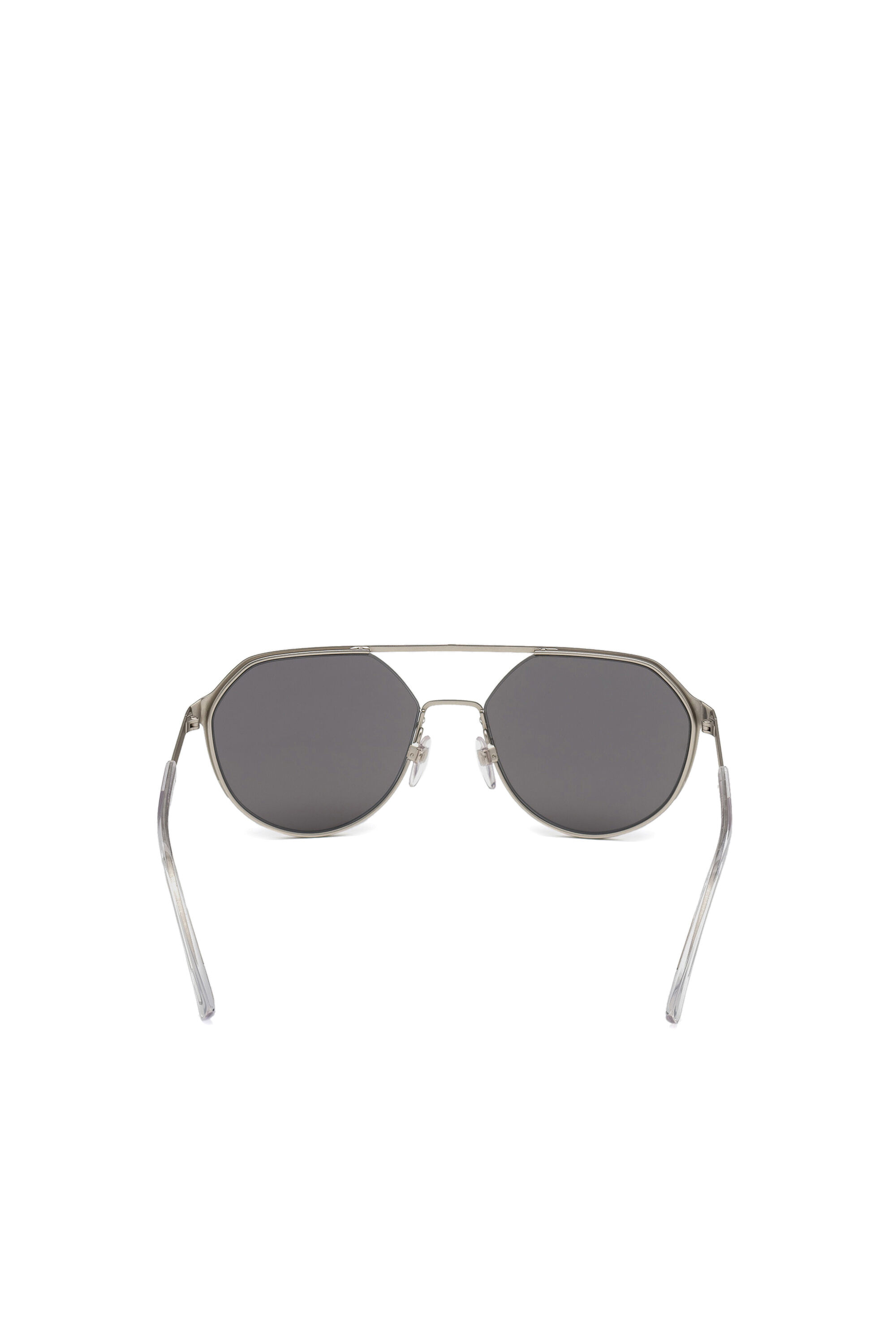 Diesel - DL0324, Gafas metálicas redondeadas Hombre in Gris - 3