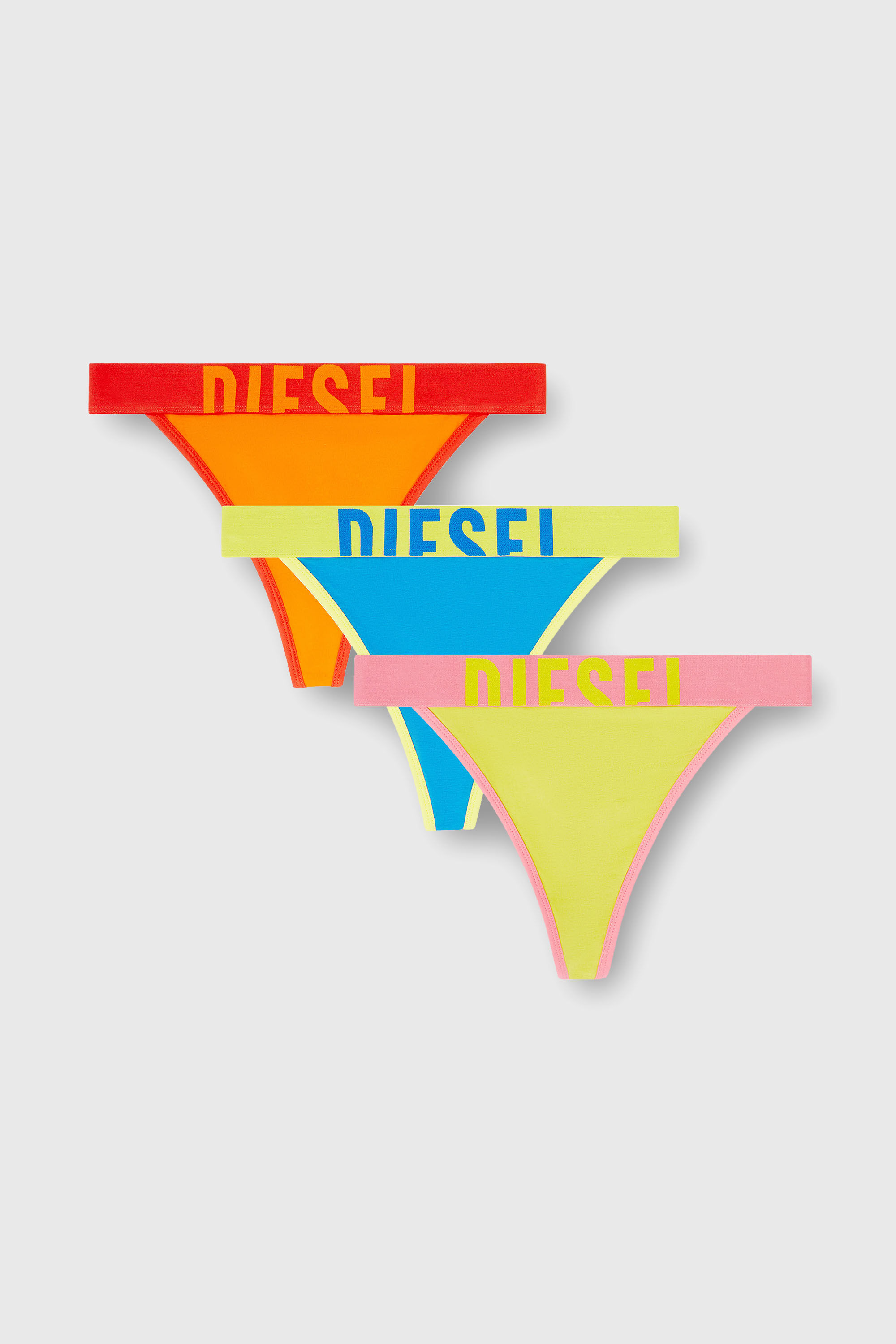 Diesel - MARIANNA-D-POP-3PACK, Pack de tres tangas stretch de algod&oacute;n multicolor Mujer in Multicolor - 2