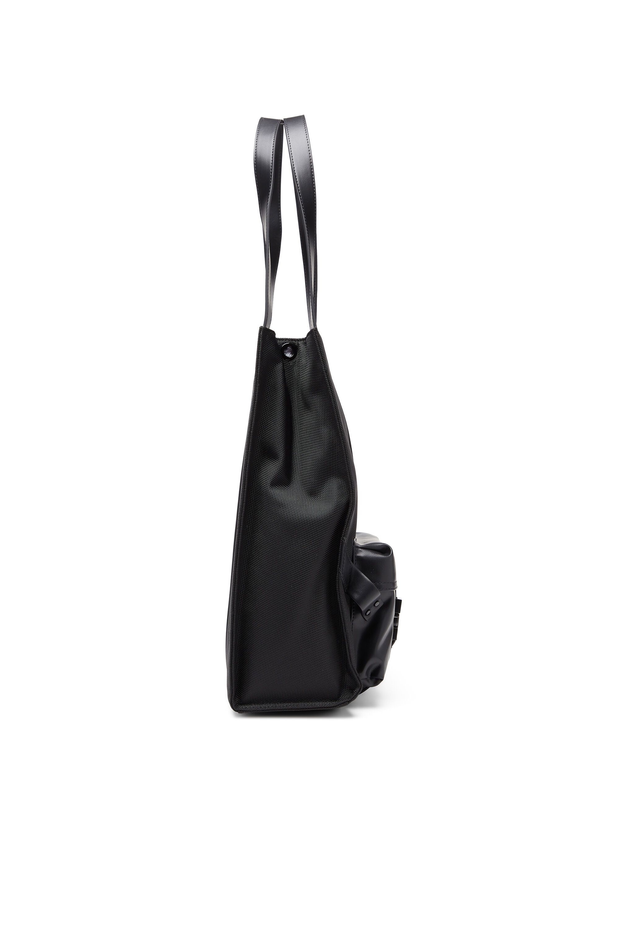Diesel - MULTI-PKTS TOTE X, Multi-Pkts - Bolsa de compras con bolsillo de solapa y zip Unisex in Negro - 4