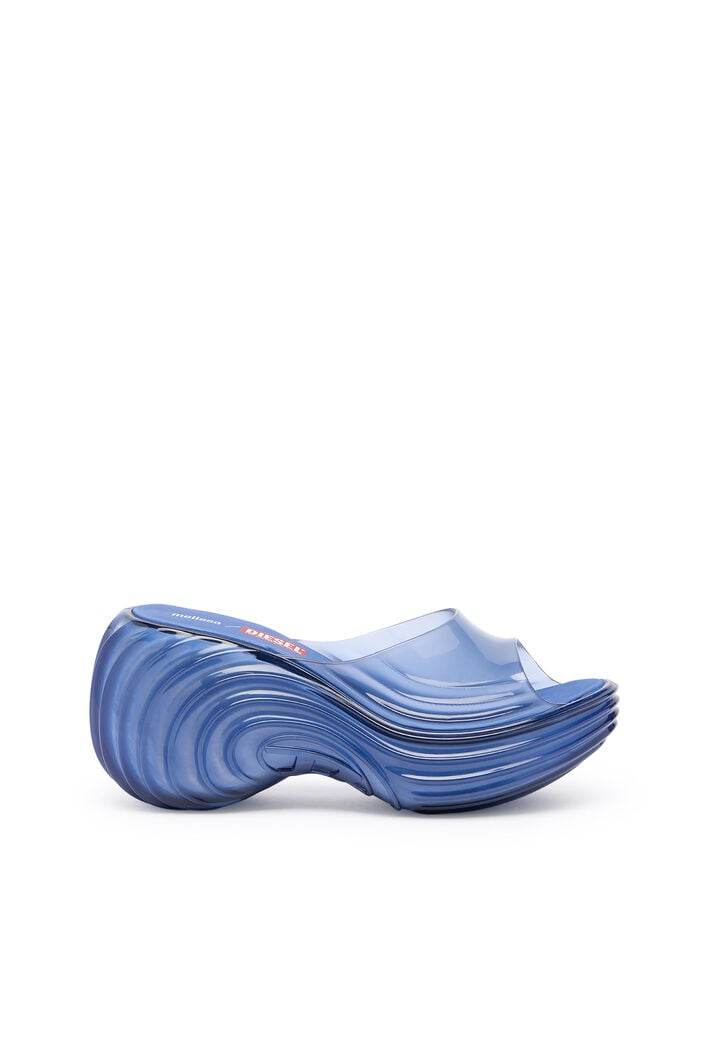 Diesel - MELISSA QUANTUM PLATFORM, Zueco de plataforma en Melflex® Mujer in Azul marino - 2