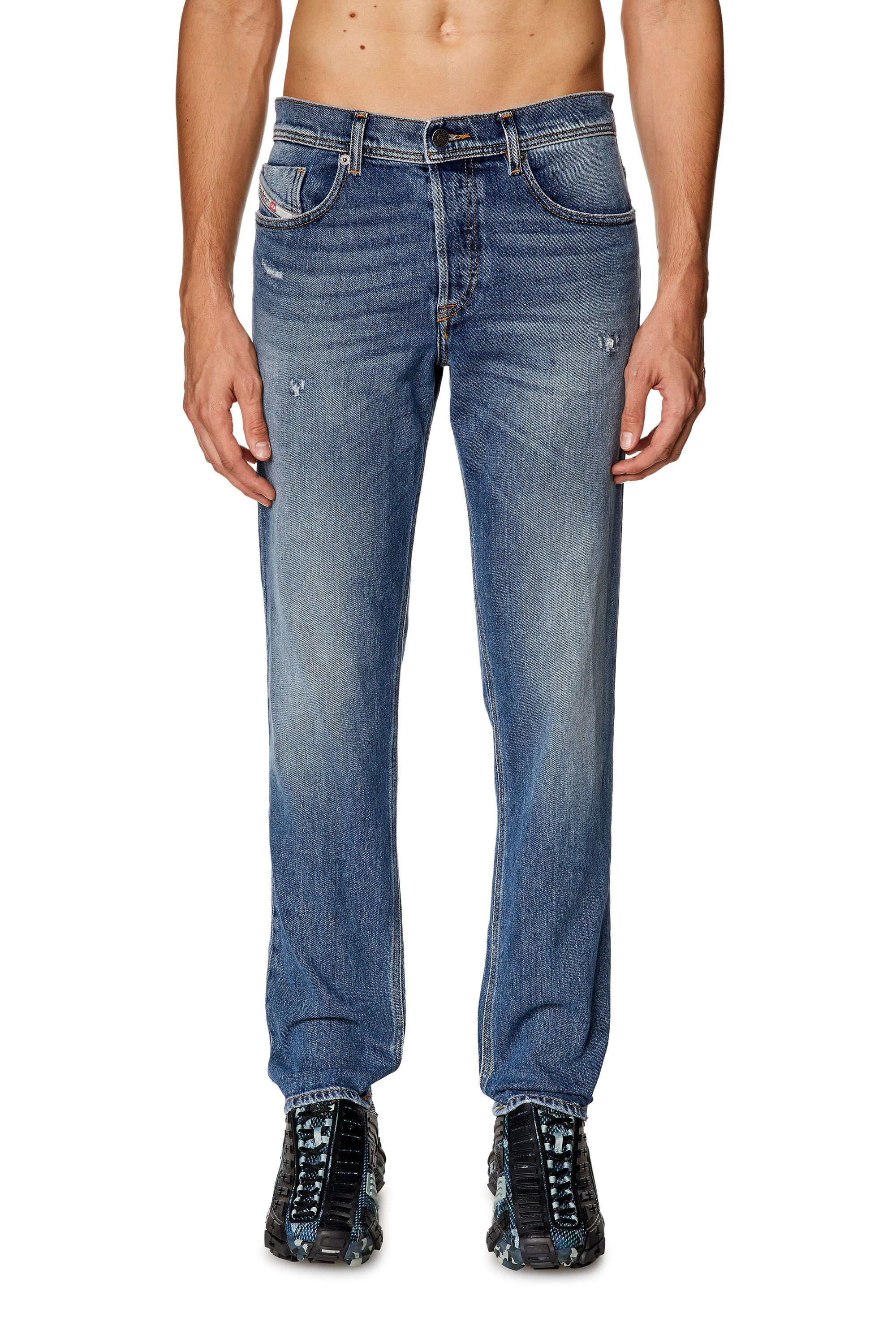 Diesel - Man Tapered Jeans 2023 D-Finitive 09I16, Medium blue - Image 3