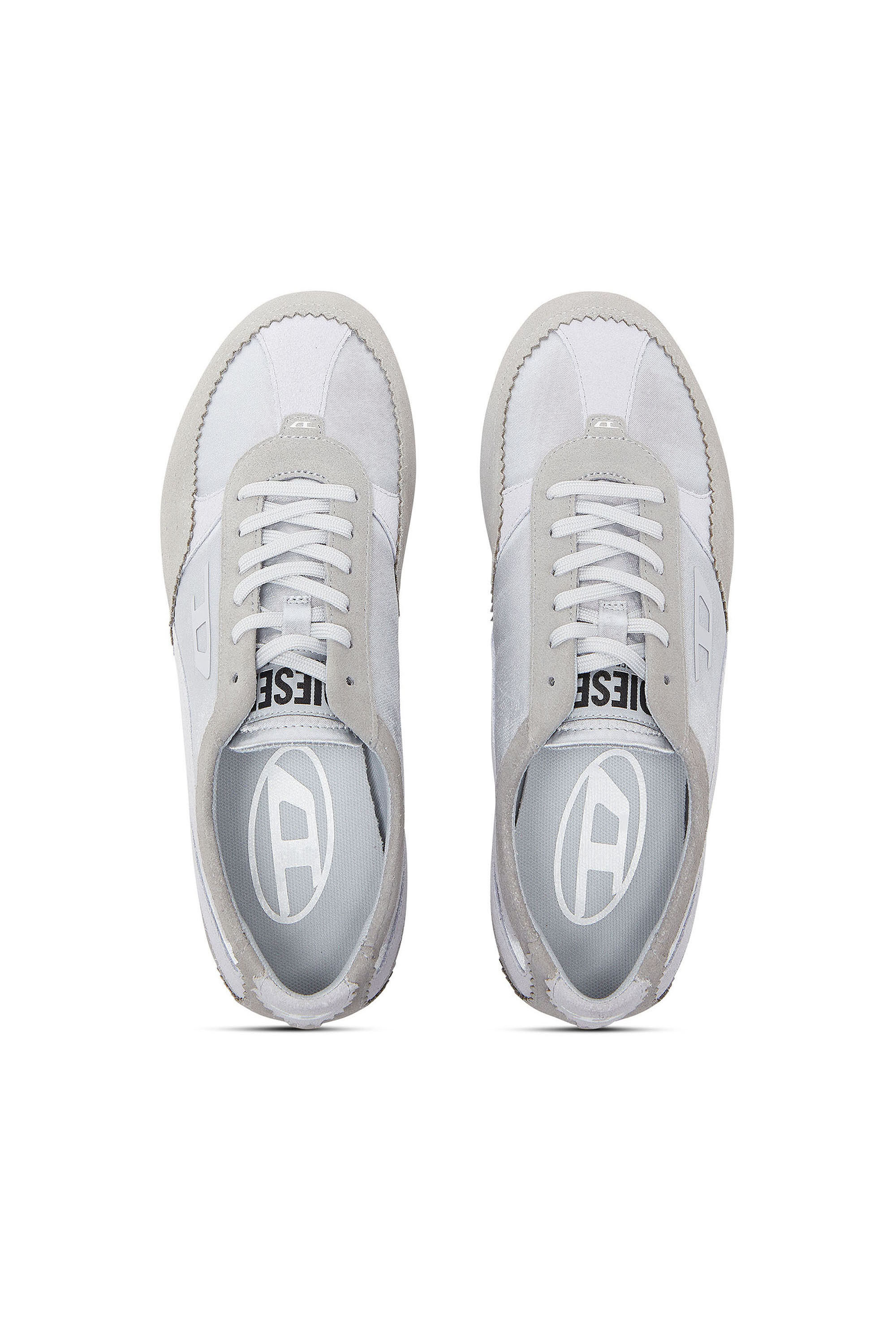 Diesel - D-MILE LOW II W, D-Mile- Zapatillas con superposiciones de ante Mujer in Azul marino - 4