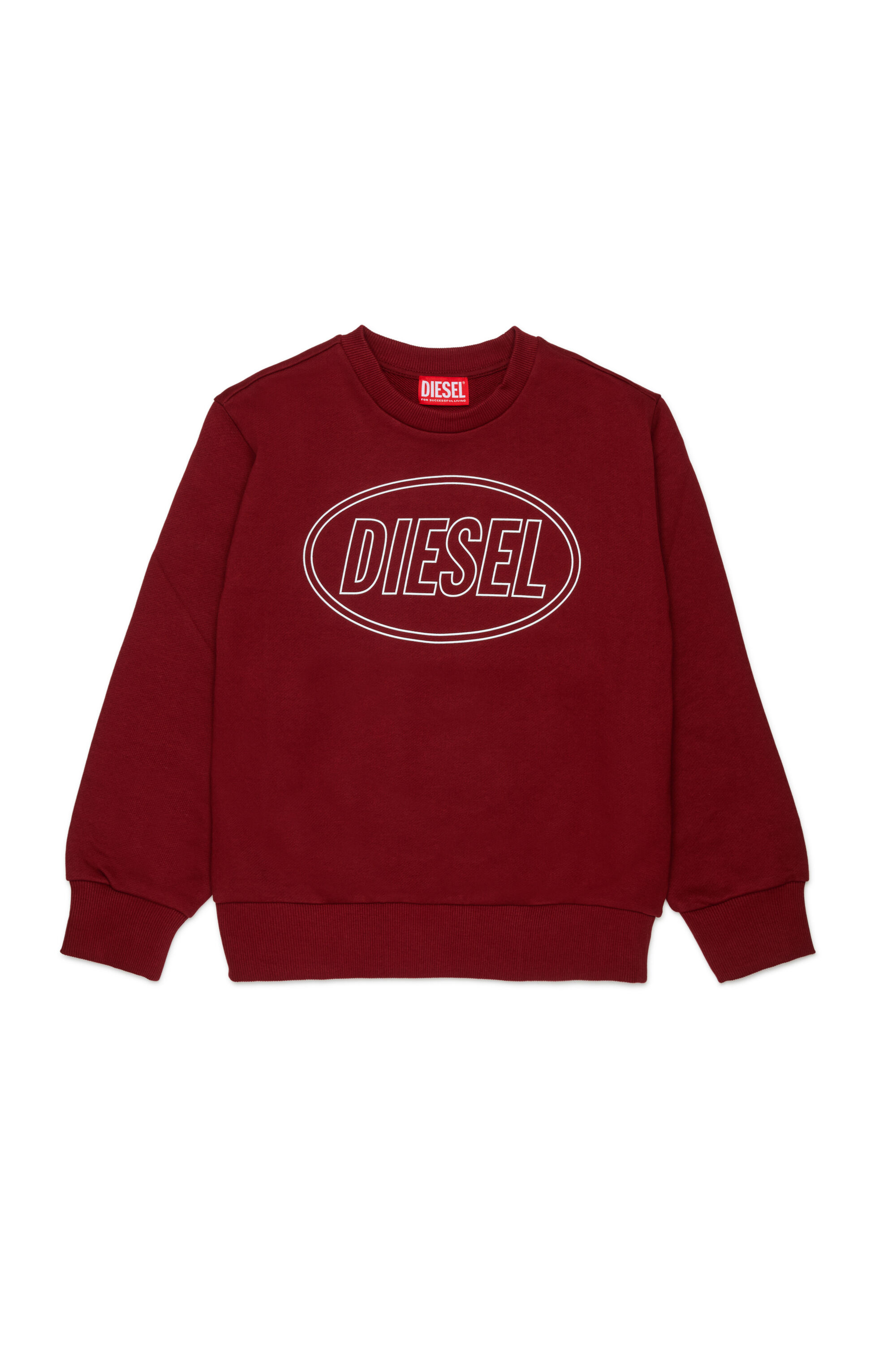 Diesel - SCIRCLE OVER, Sudadera con estampado de logotipo Hombre in Rojo - 1